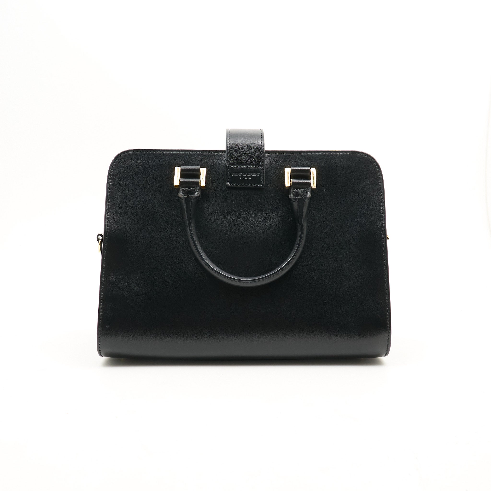 Saint Laurent Cabas Handbag In Black Leather
