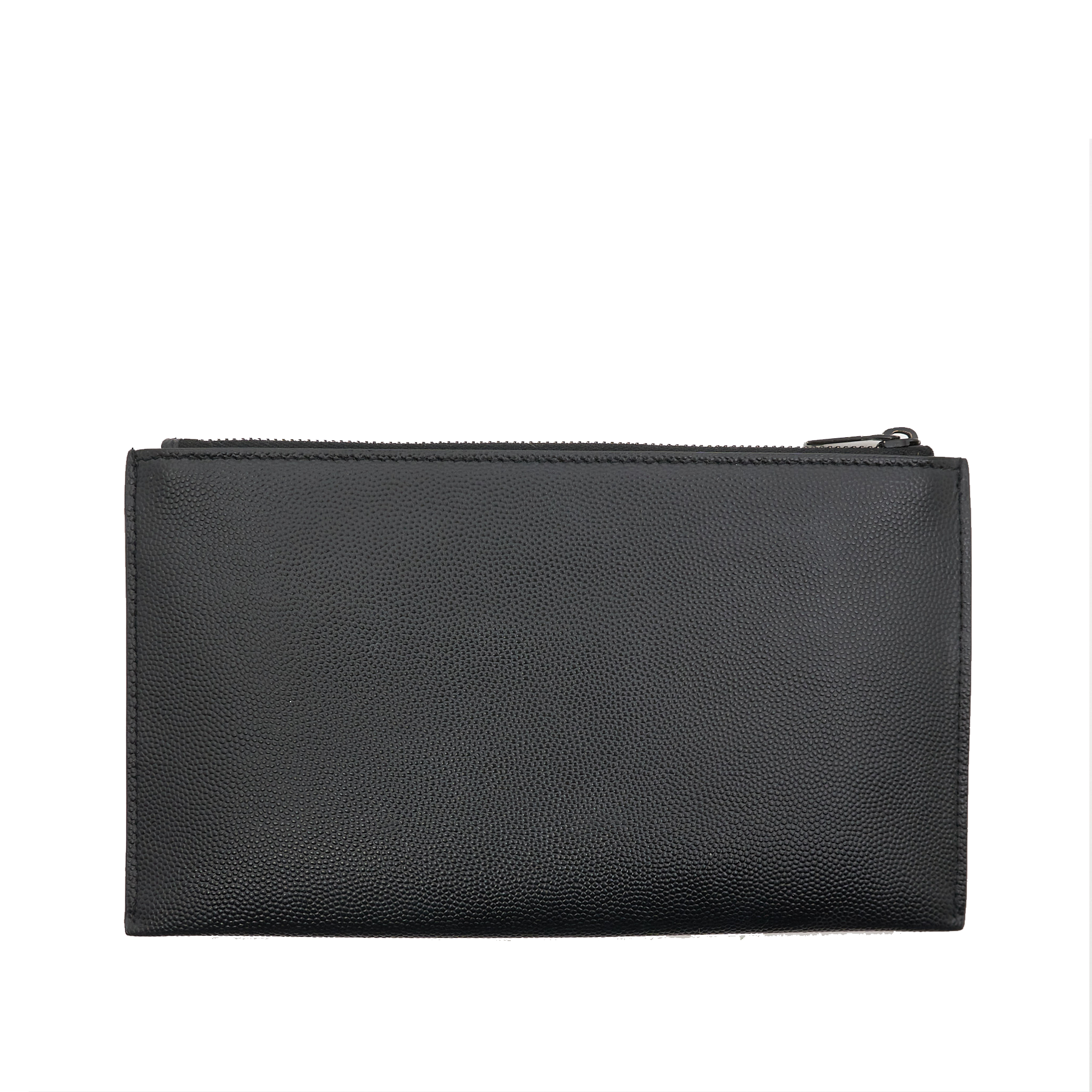 Saint Laurent Clutch Bag In Grain De Poudre Leather Black