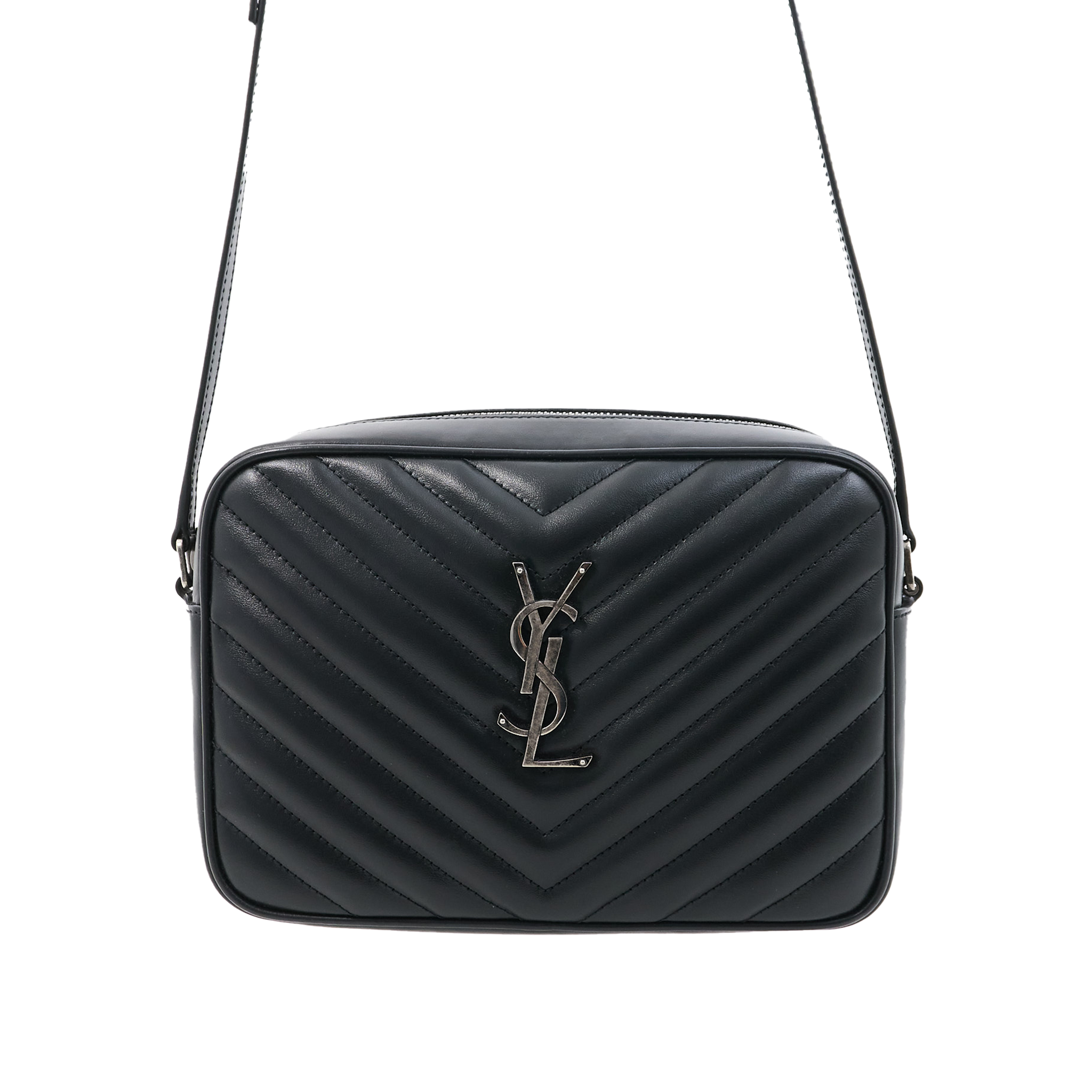 Saint Laurent Black Lou Camera Bag