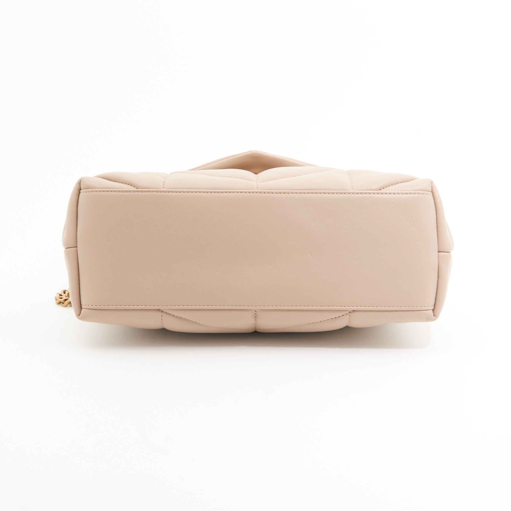 Saint Laurent LouLou Puffer Bag in Beige