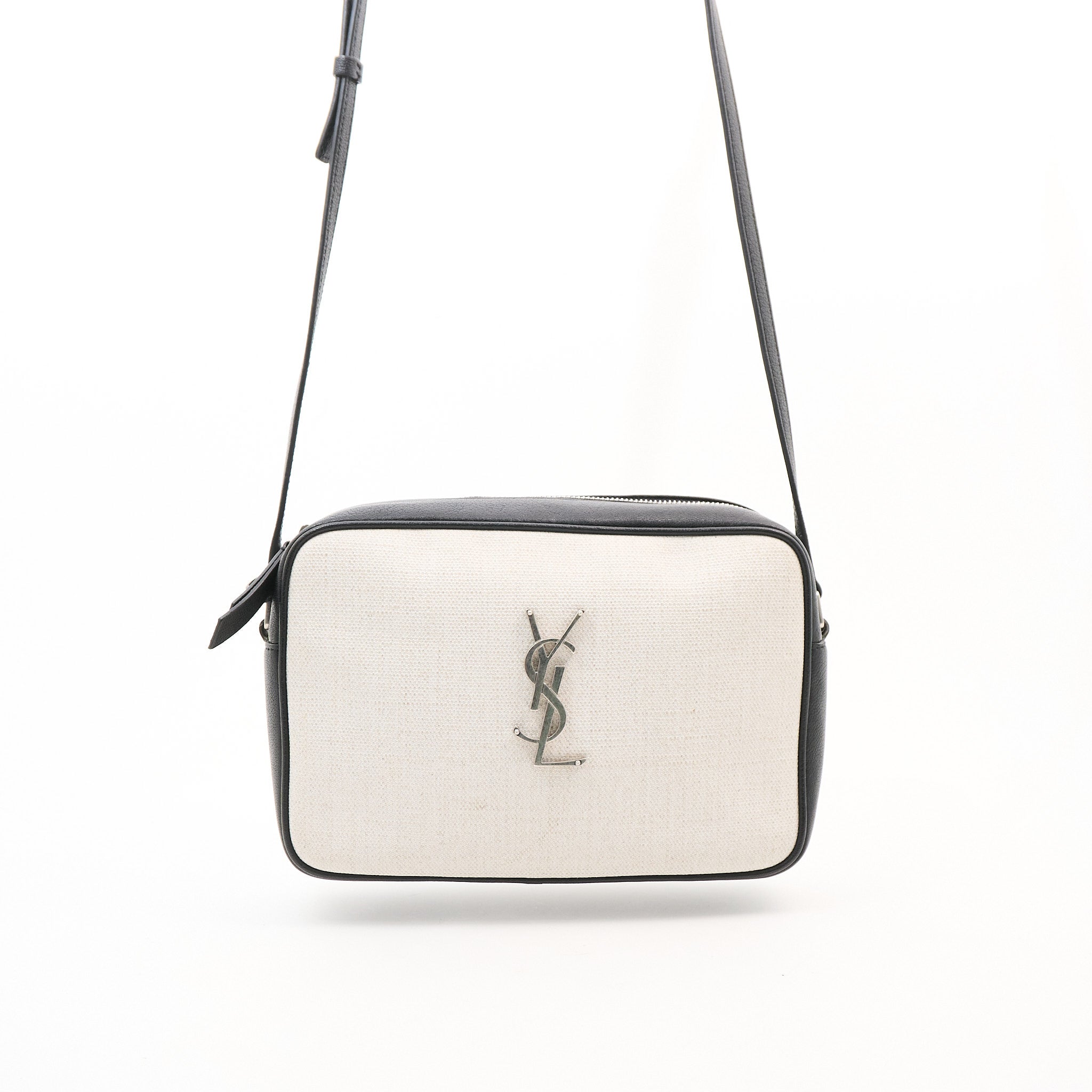 Saint Laurent Linen Canvas Lou Camera Bag