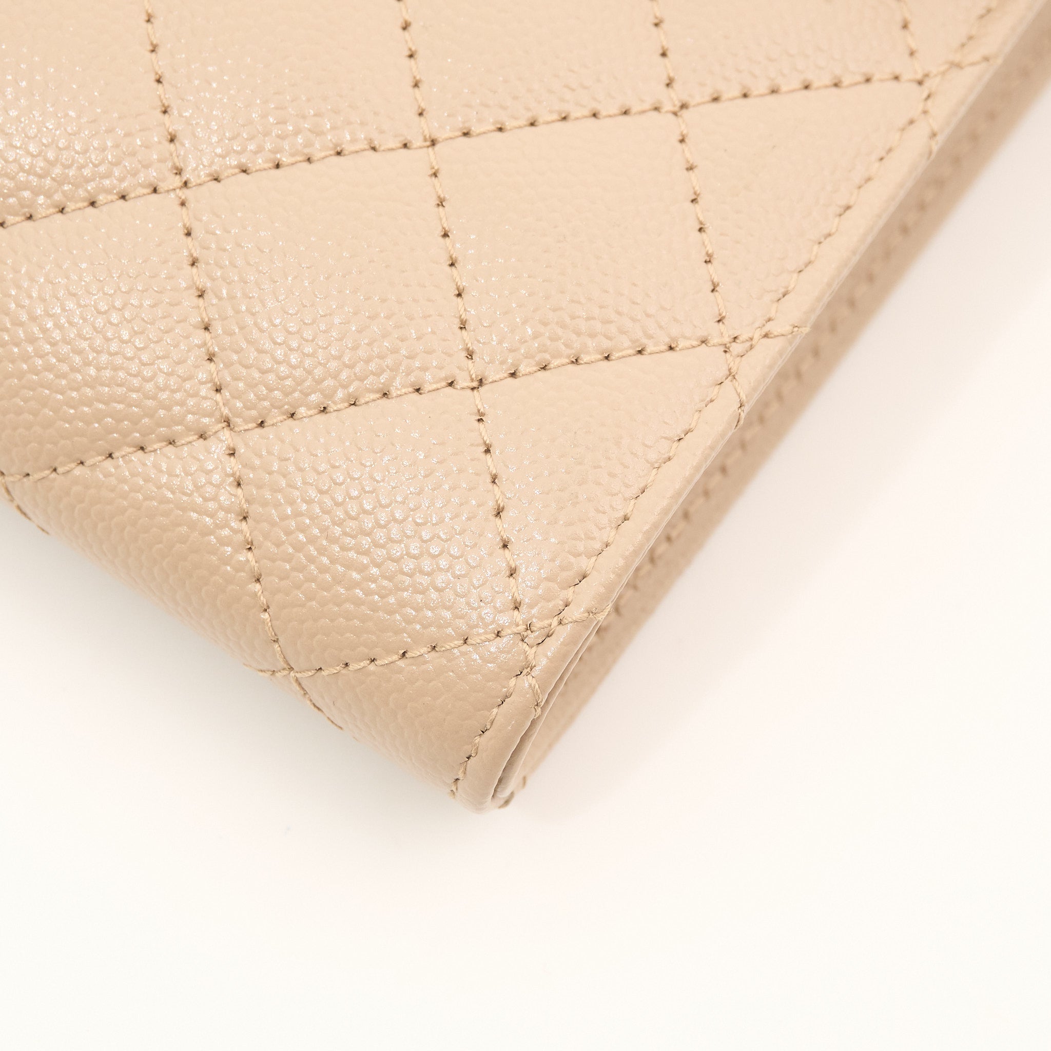 Saint Laurent Cassandre Beige Envelope Matelassé Leather Clutch