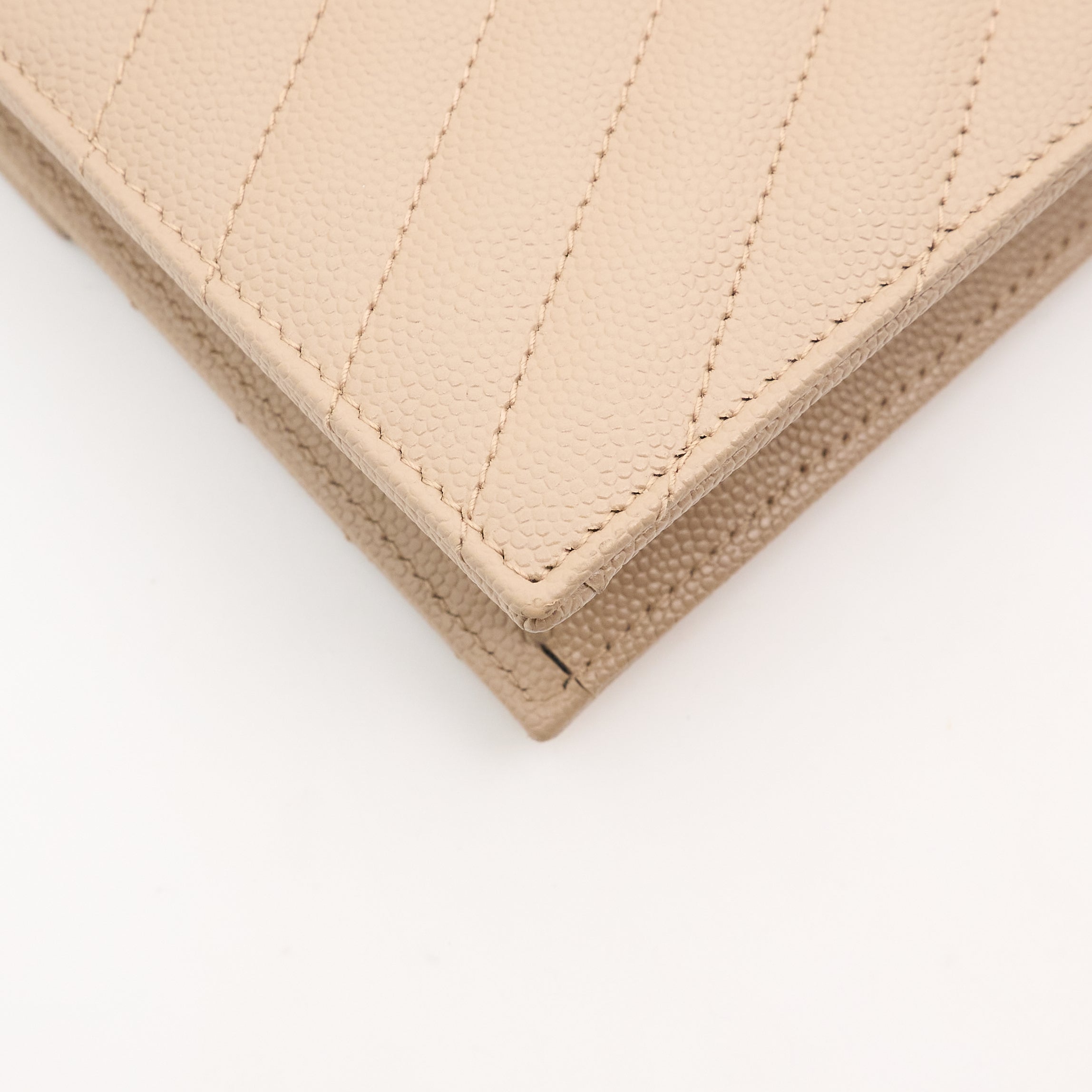 Saint Laurent Cassandre Beige Wallet On Chain Bag