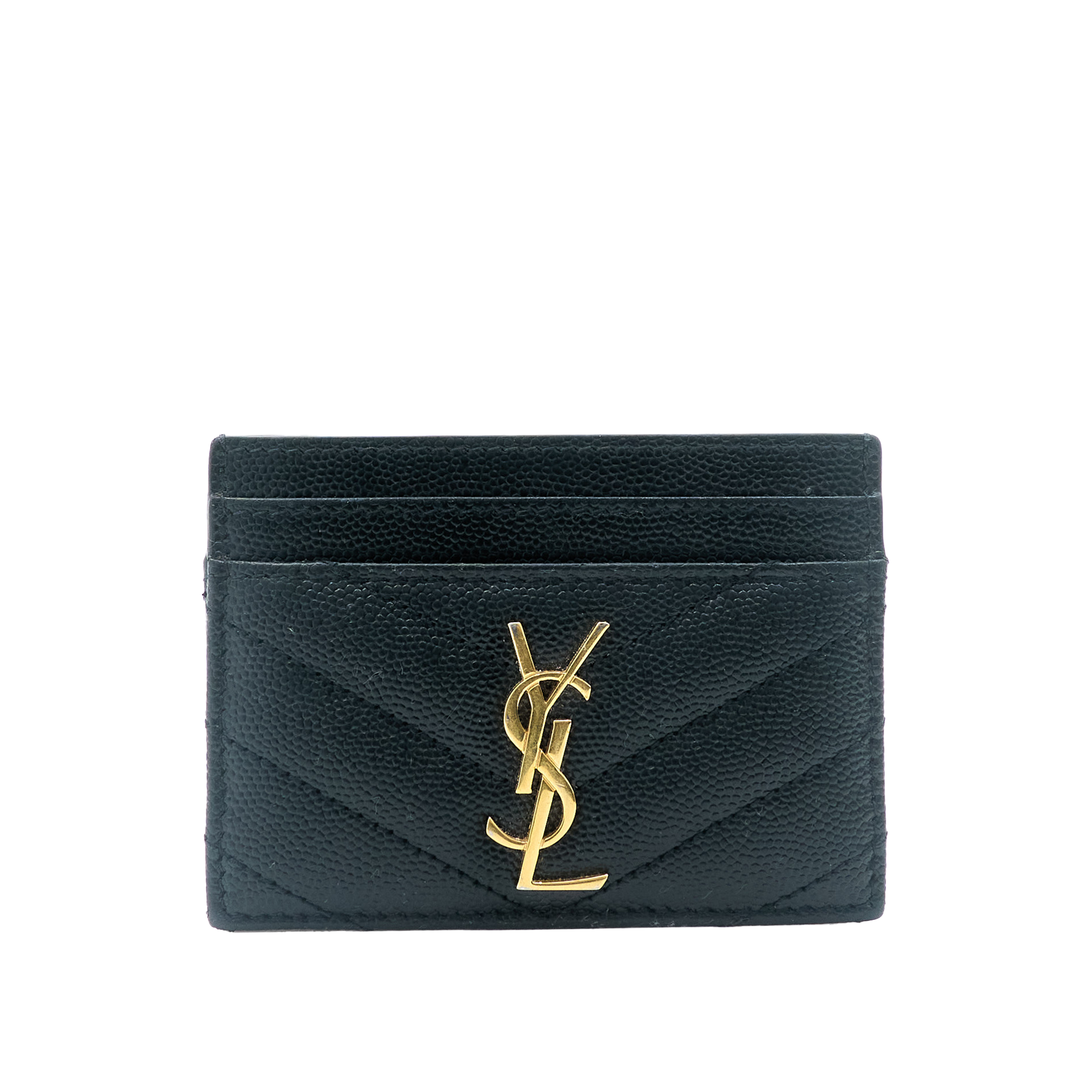 Saint Laurent Cassandre Matelassé Card Holder Wallet