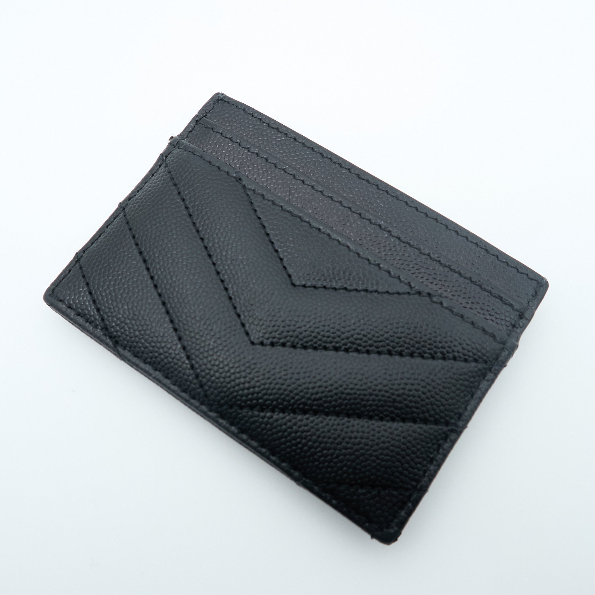 Saint Laurent Cassandre Matelassé Card Holder Wallet