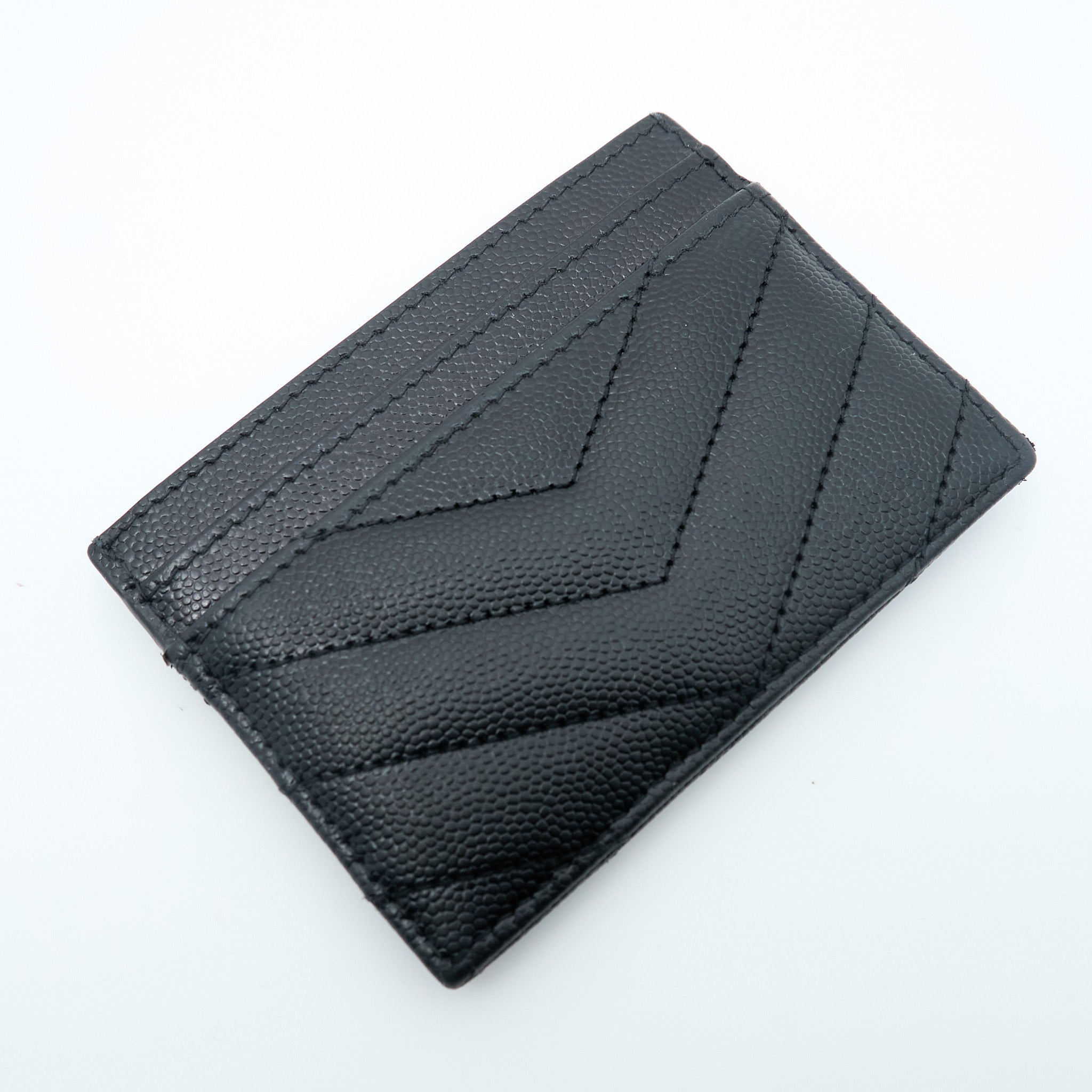 Saint Laurent Cassandre Matelassé Card Holder Wallet