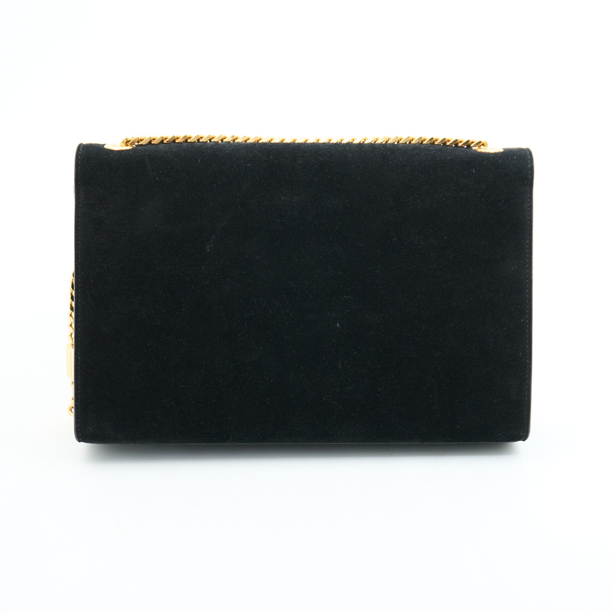 Saint Laurent Kate Black Suede Bag