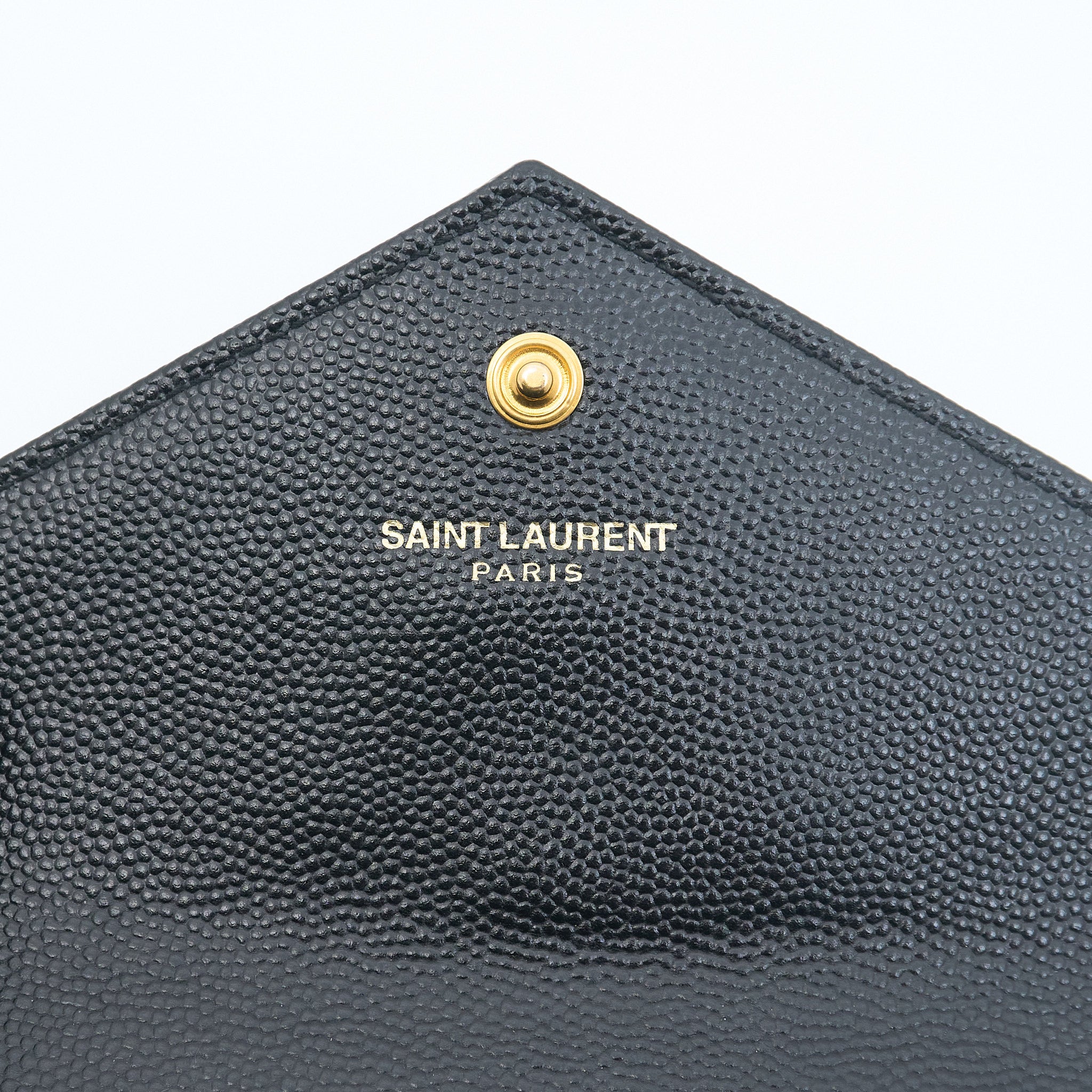 Saint Laurent Cassandre Matelasse Small Wallet In Black