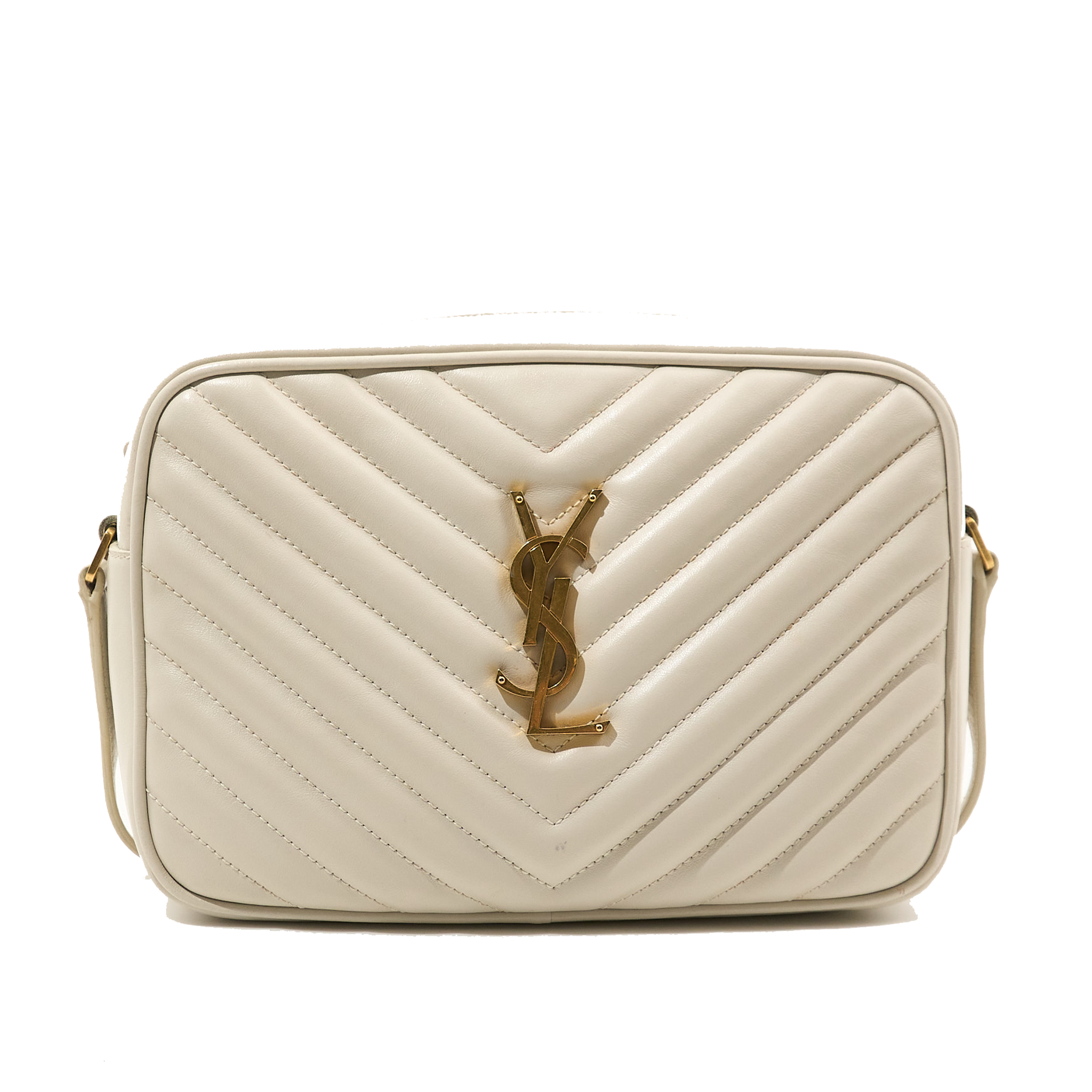 Saint Laurent Lou Camera Bag in Crema Soft