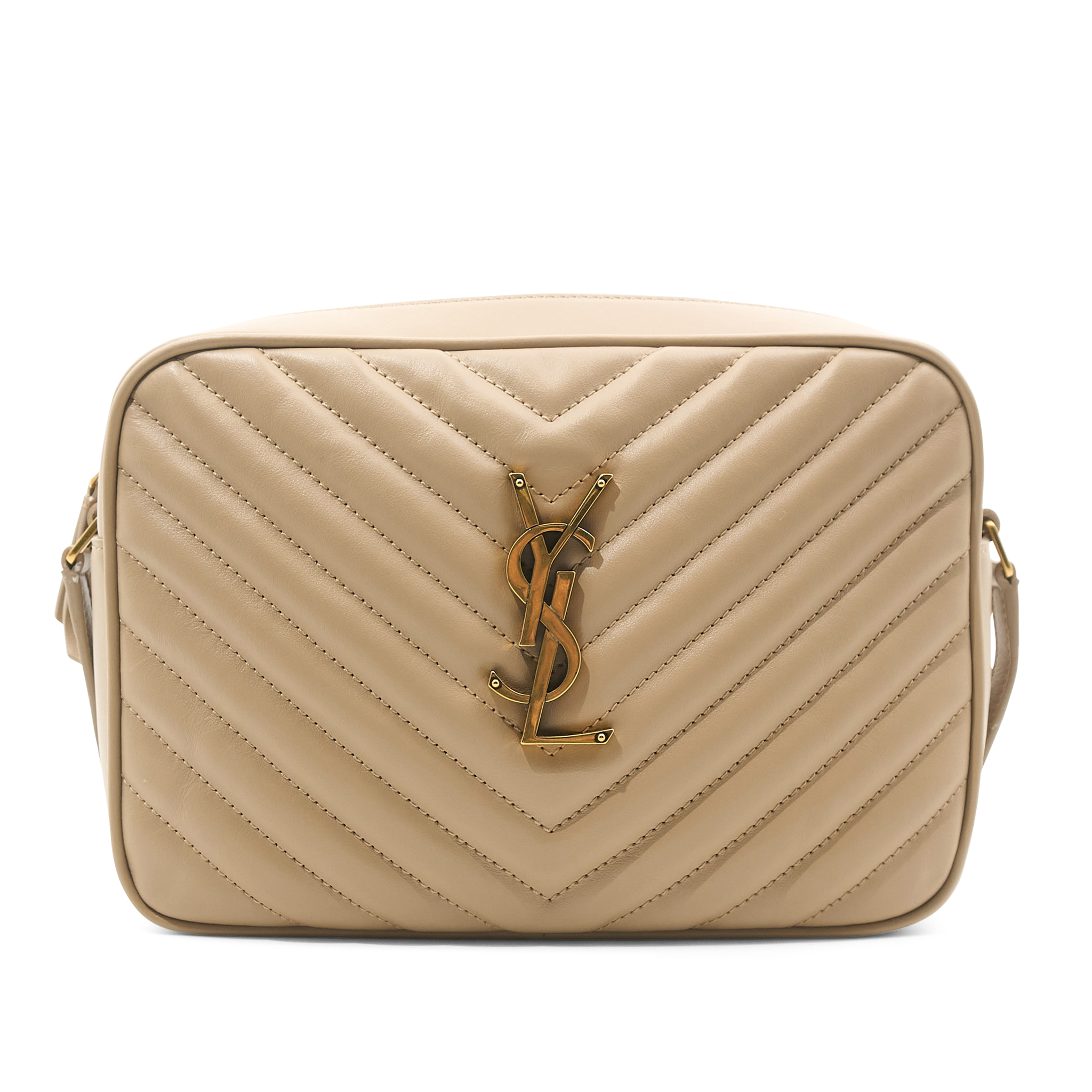 Saint Laurent Lou Camera Beige Bag