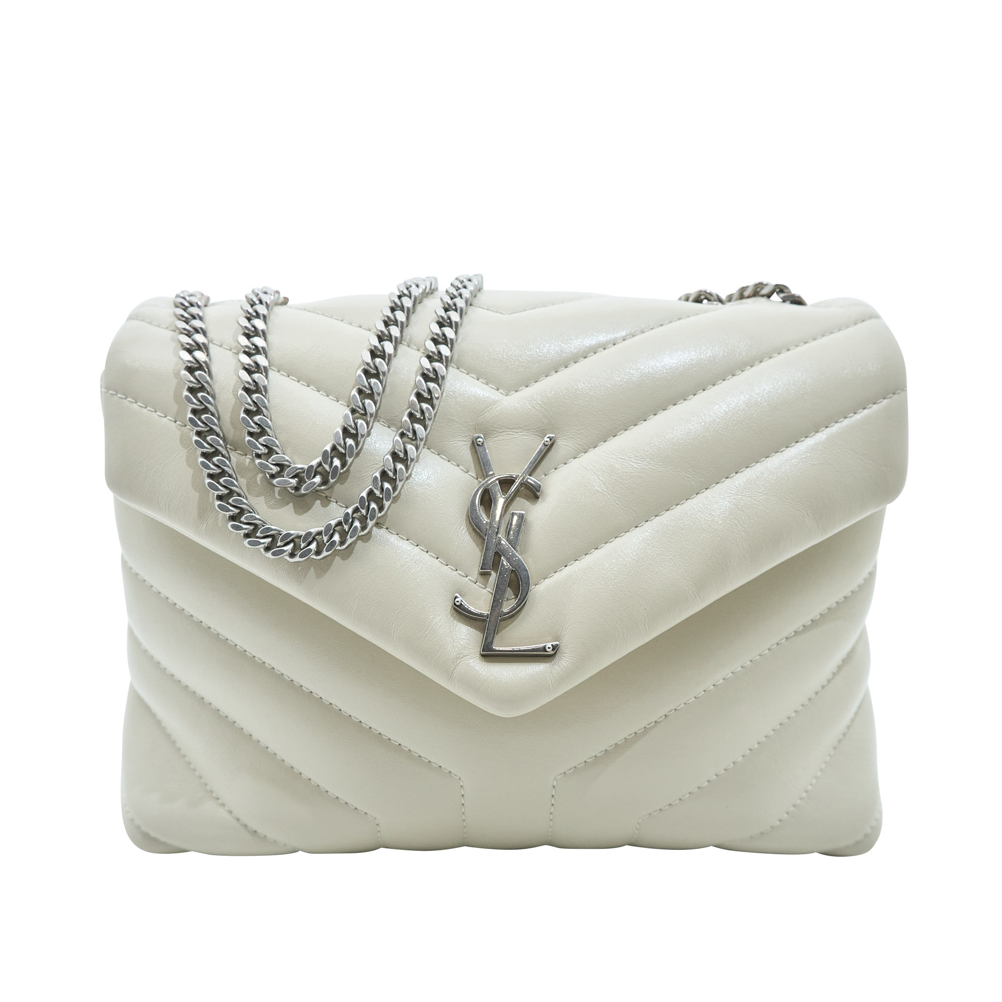 Saint Laurent Lou Lou Small Bag Crema Soft