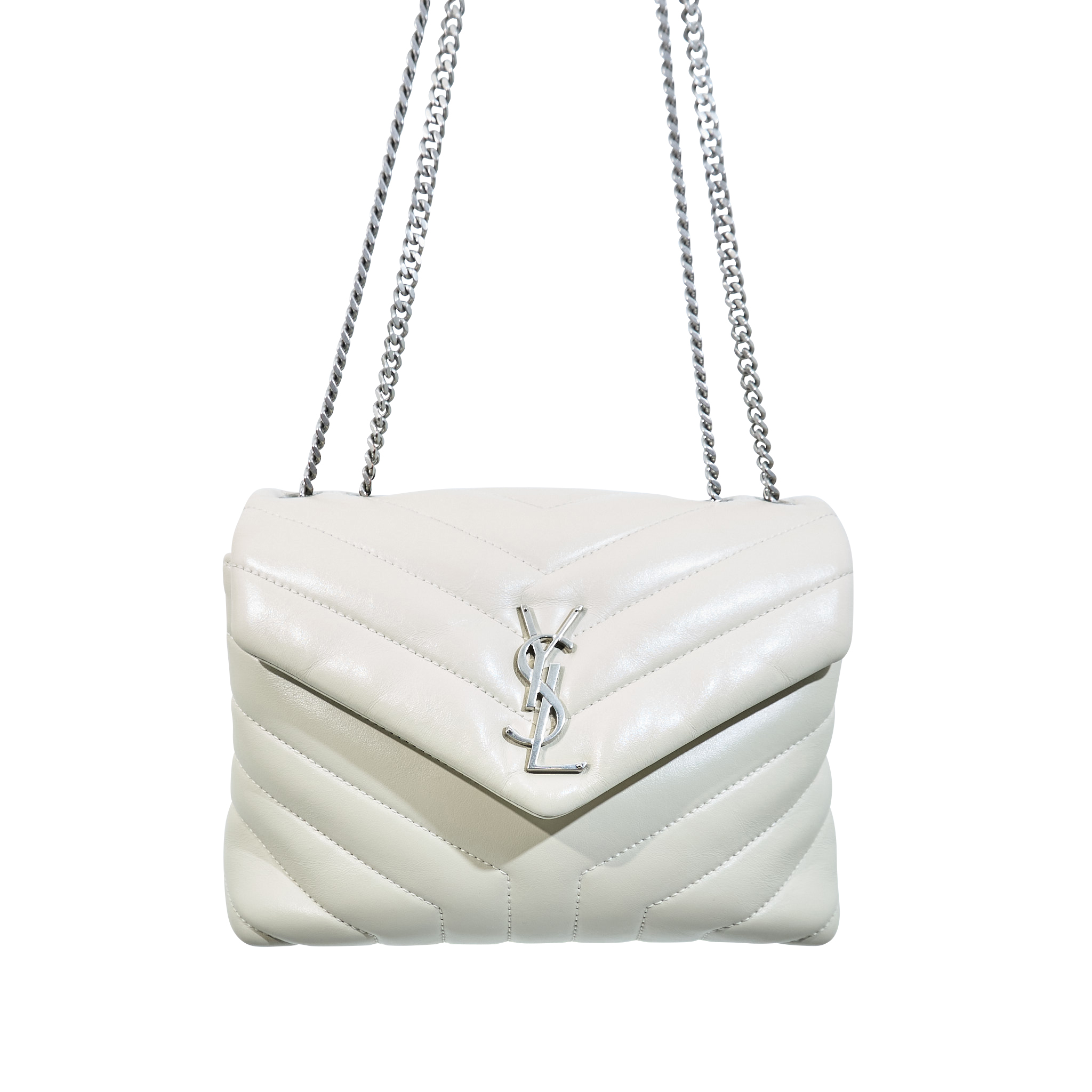 Saint Laurent Lou Lou Small Bag Crema Soft