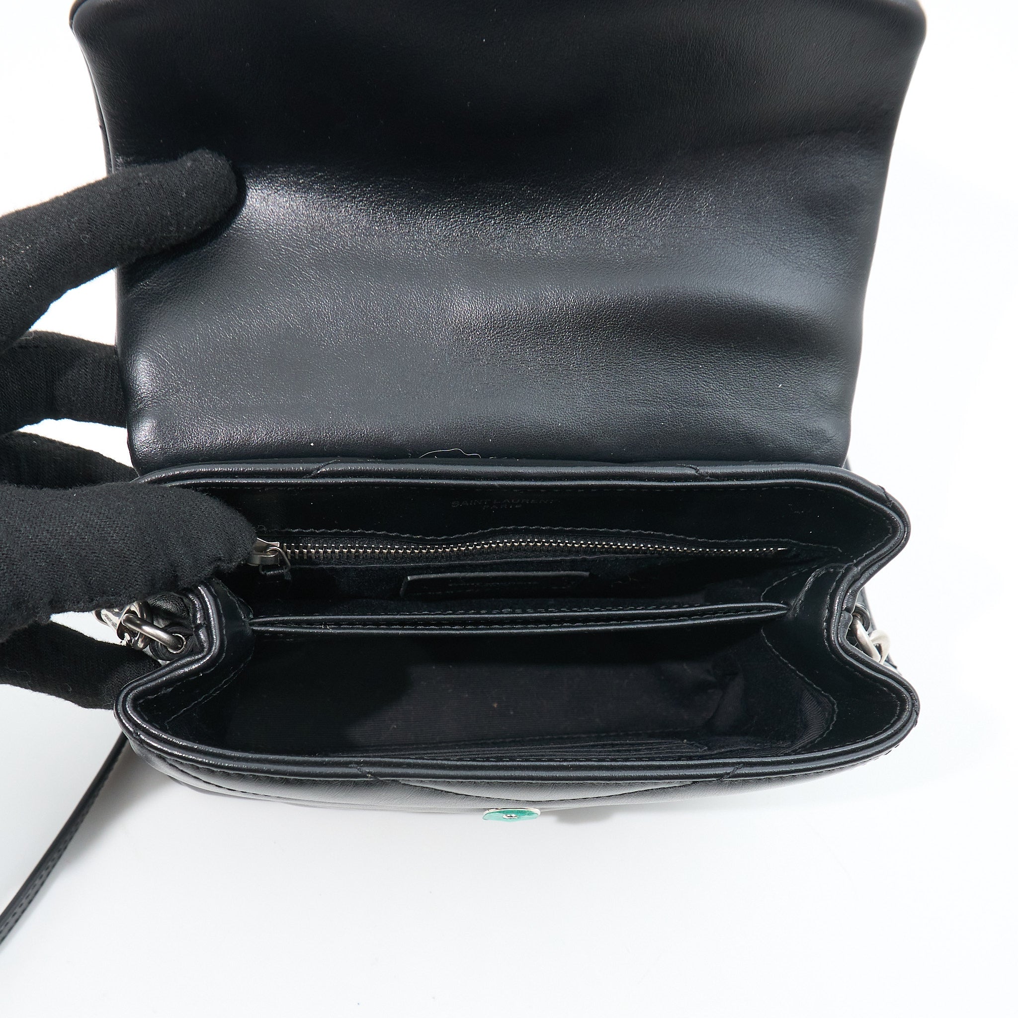 Saint Laurent Lou Lou Toy Crossbody Bag Black