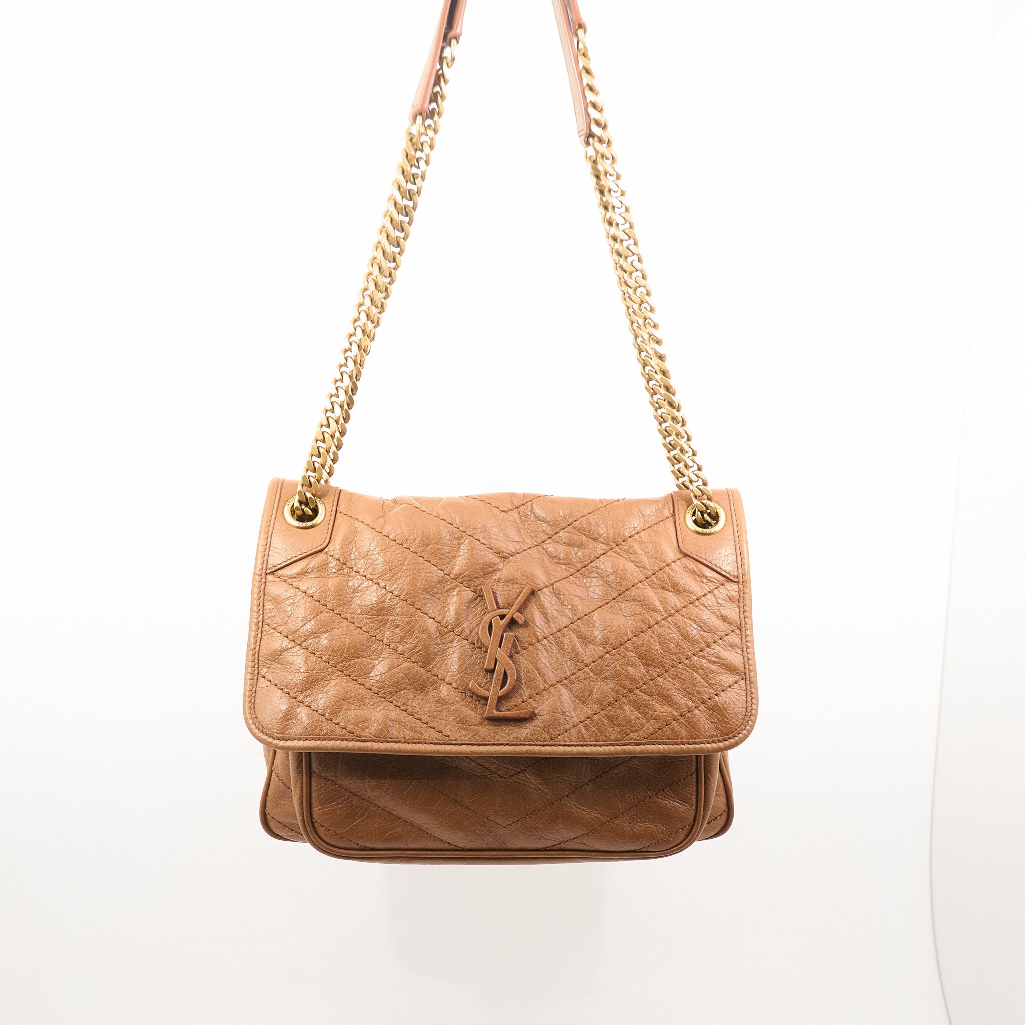 Saint Laurent Nikki Medium Tan Bag