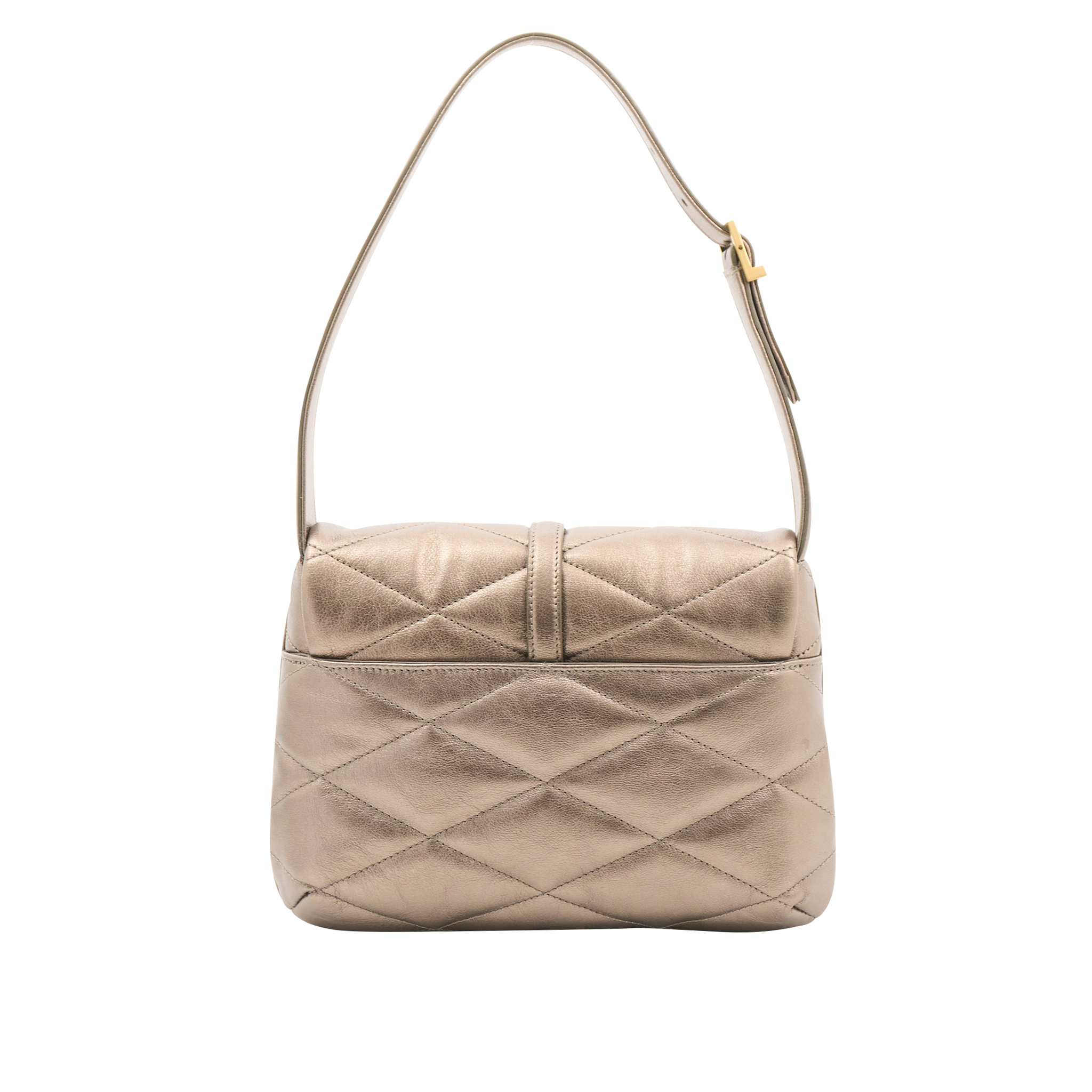 Saint Laurent Quilted Metallic Shoulder Bag