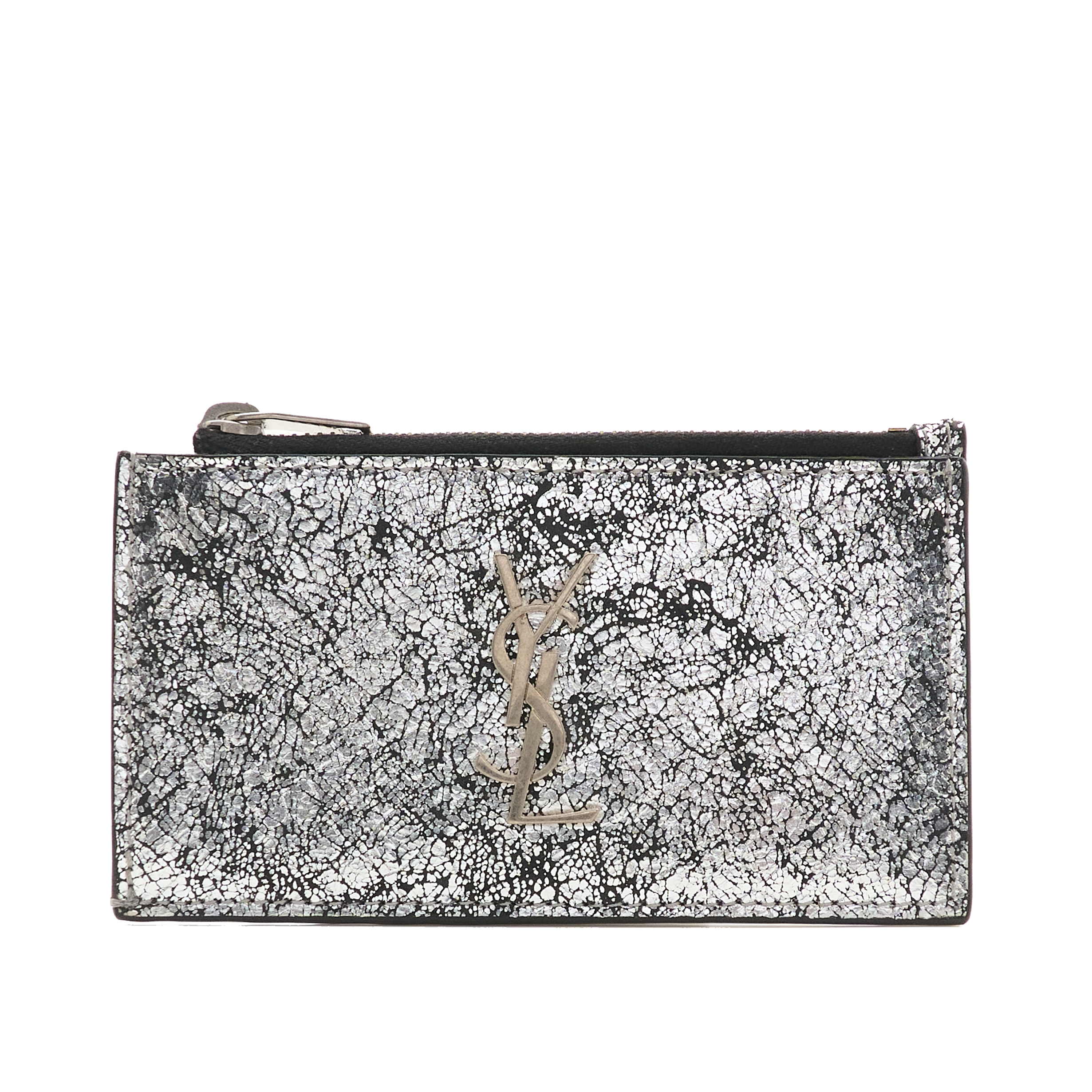 Saint Laurent Silver Card Wallet