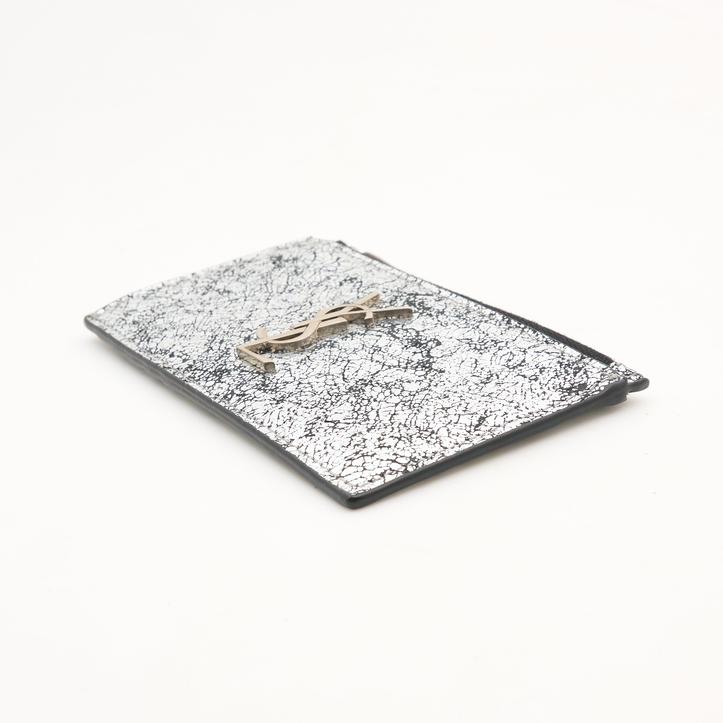 Saint Laurent Silver Card Wallet