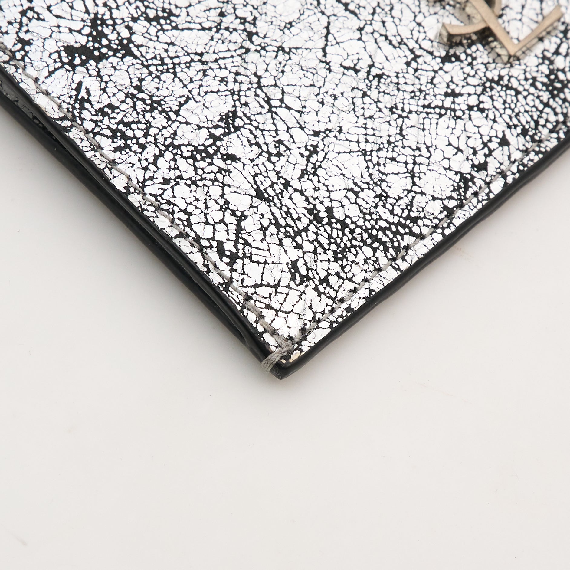 Saint Laurent Silver Card Wallet