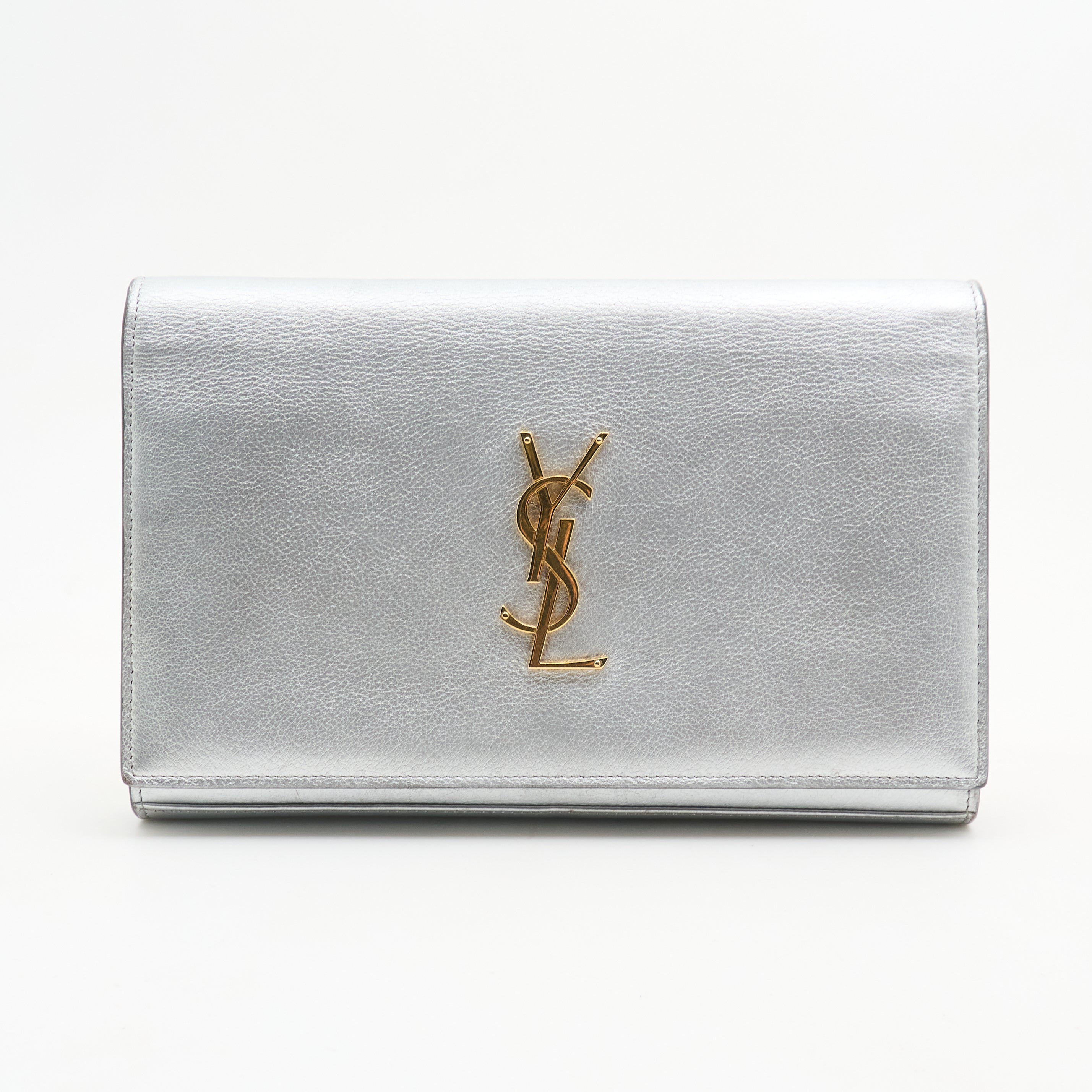 Saint Laurent Silver Kate Bag