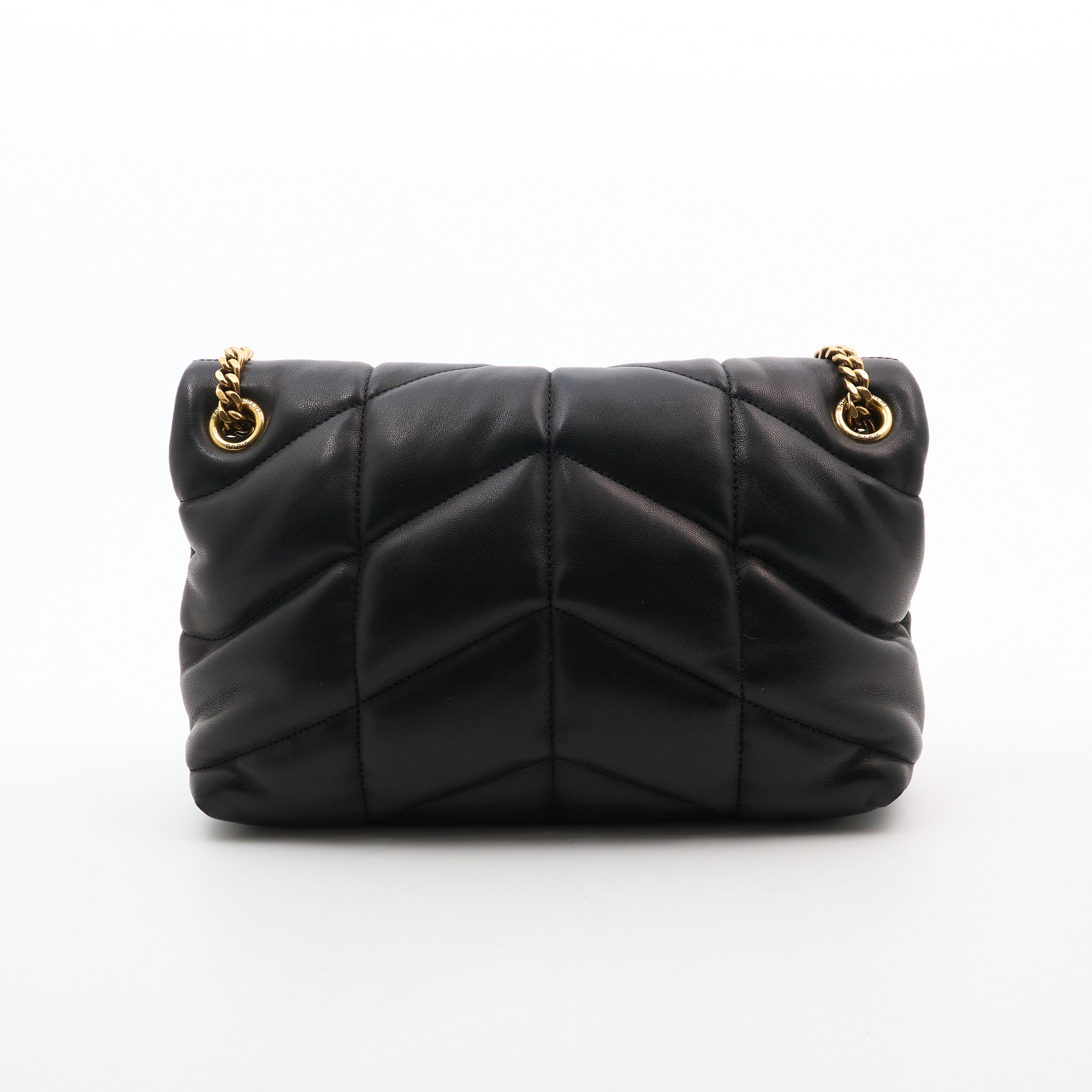 Saint Laurent Small Black Puffa Bag