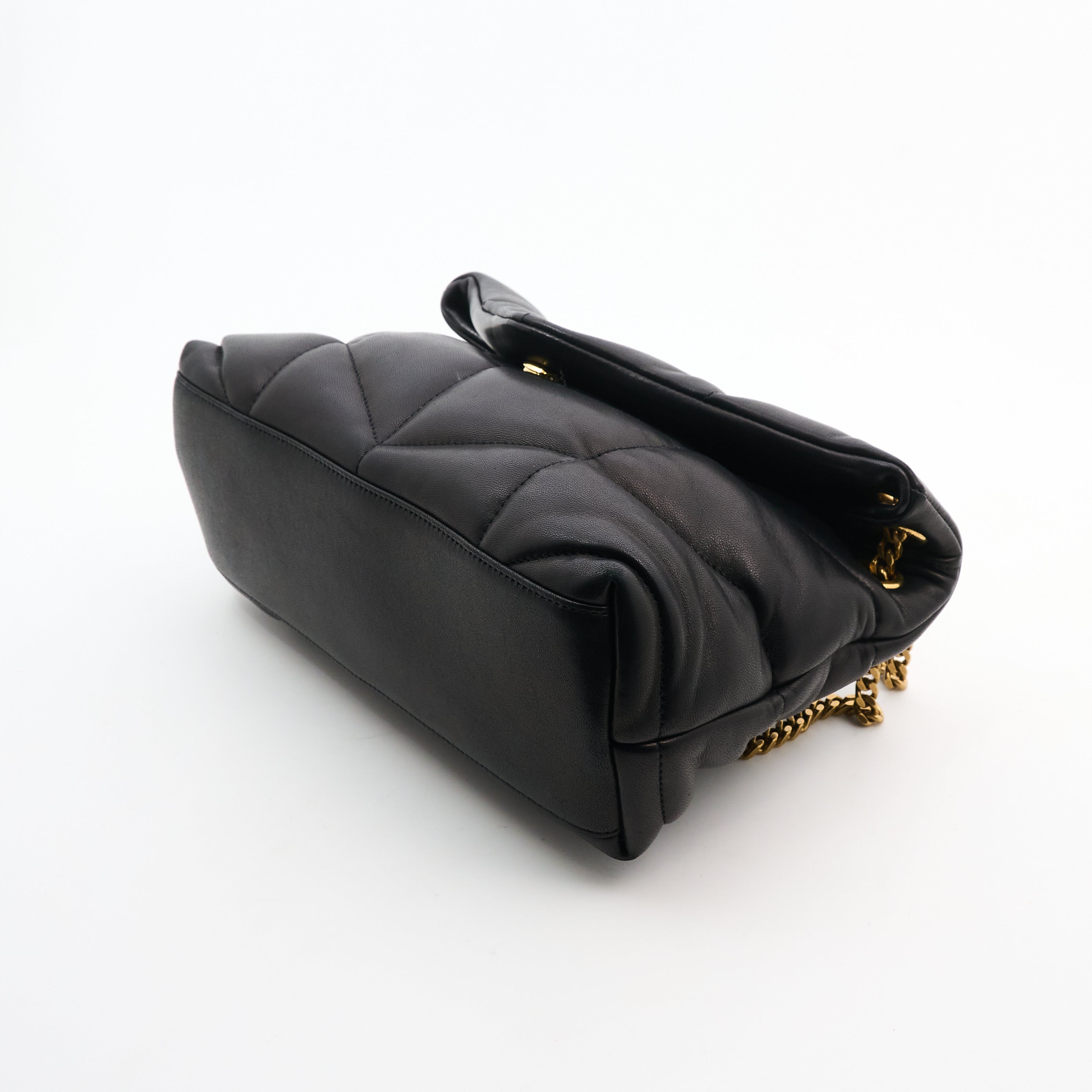 Saint Laurent Small Black Puffa Bag