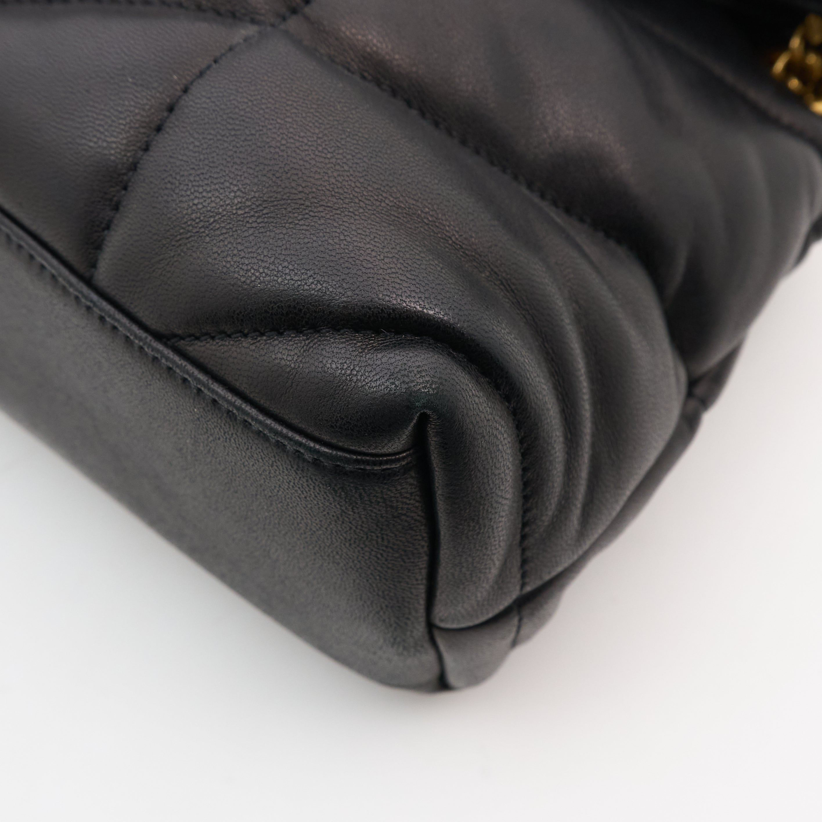 Saint Laurent Small Black Puffa Bag