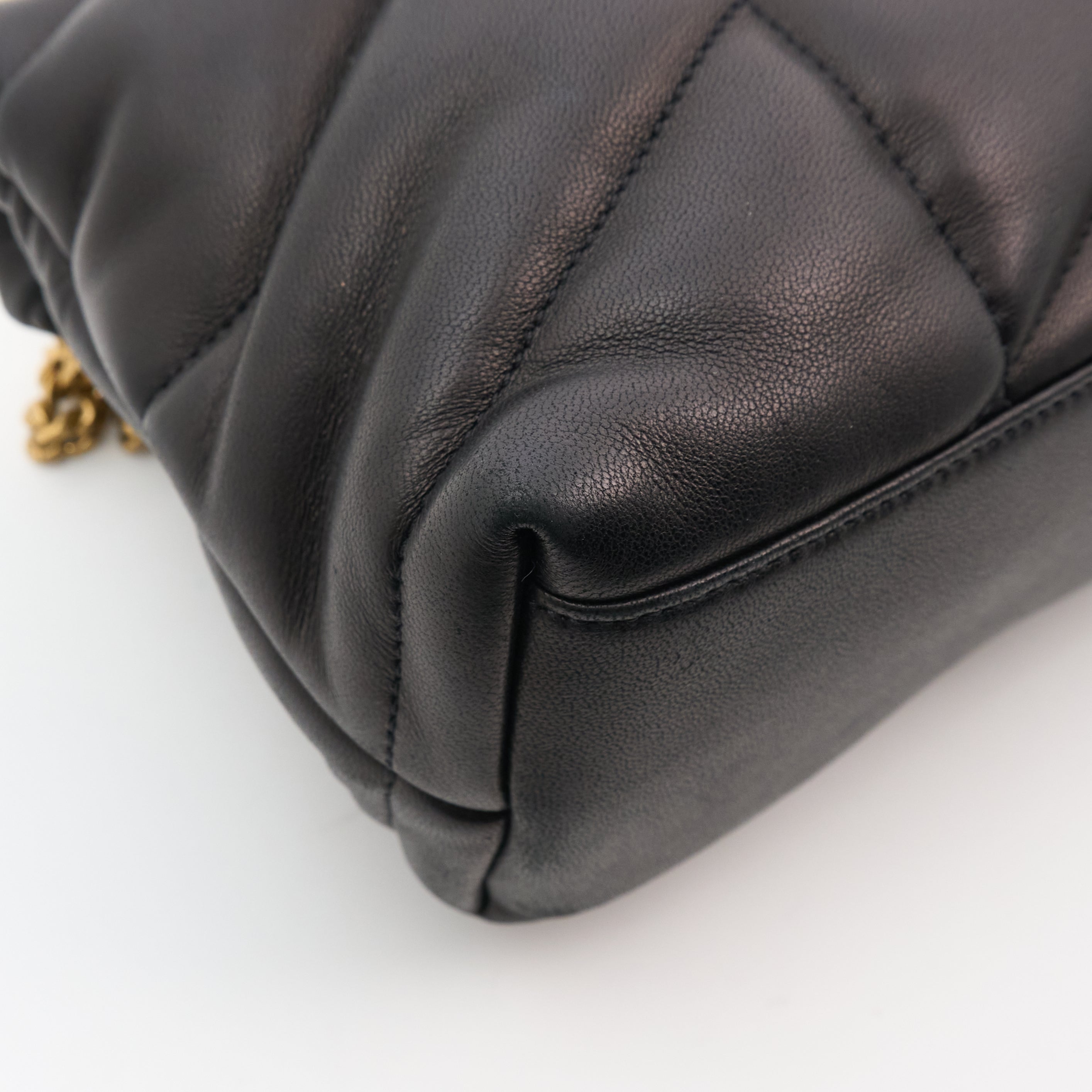 Saint Laurent Small Black Puffa Bag