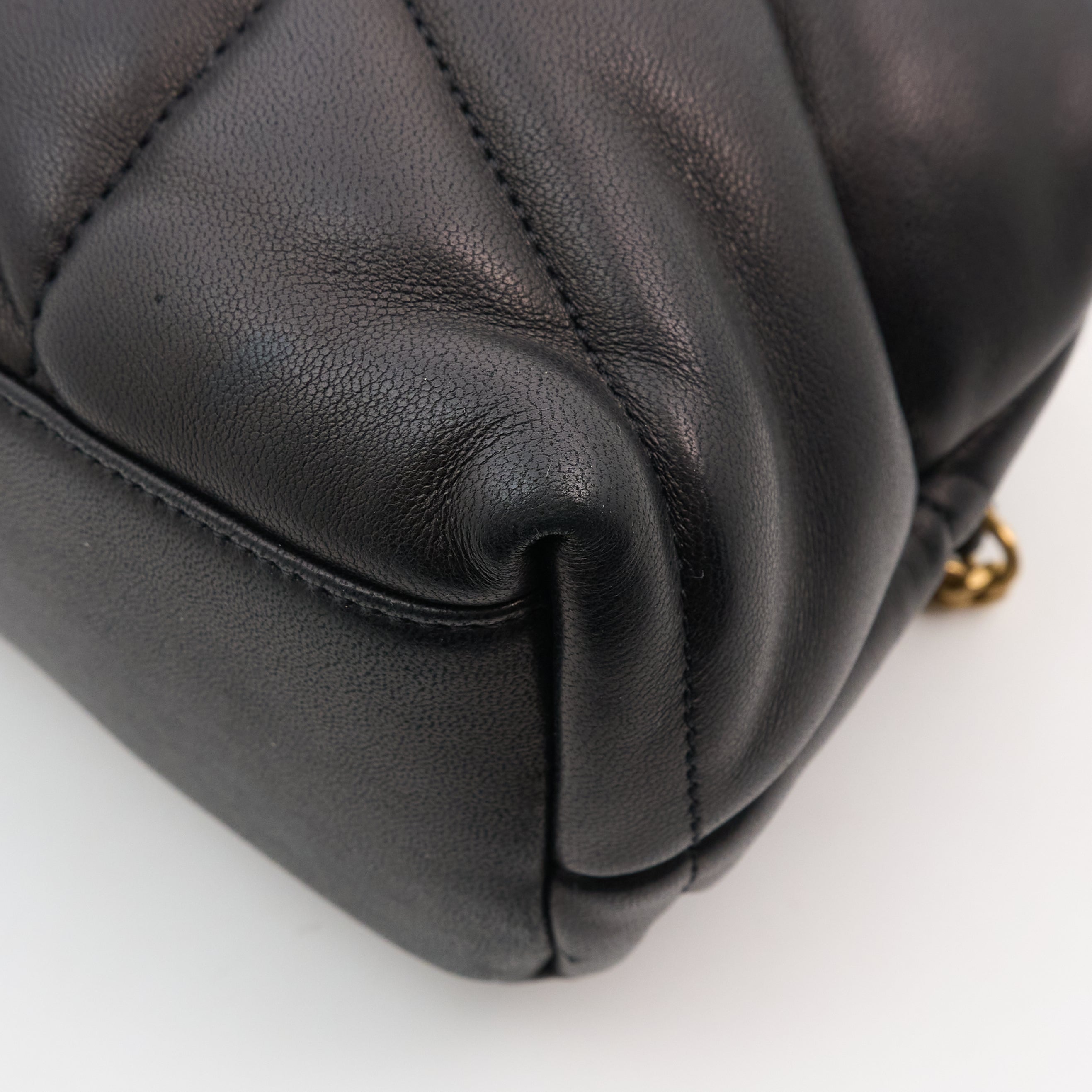 Saint Laurent Small Black Puffa Bag