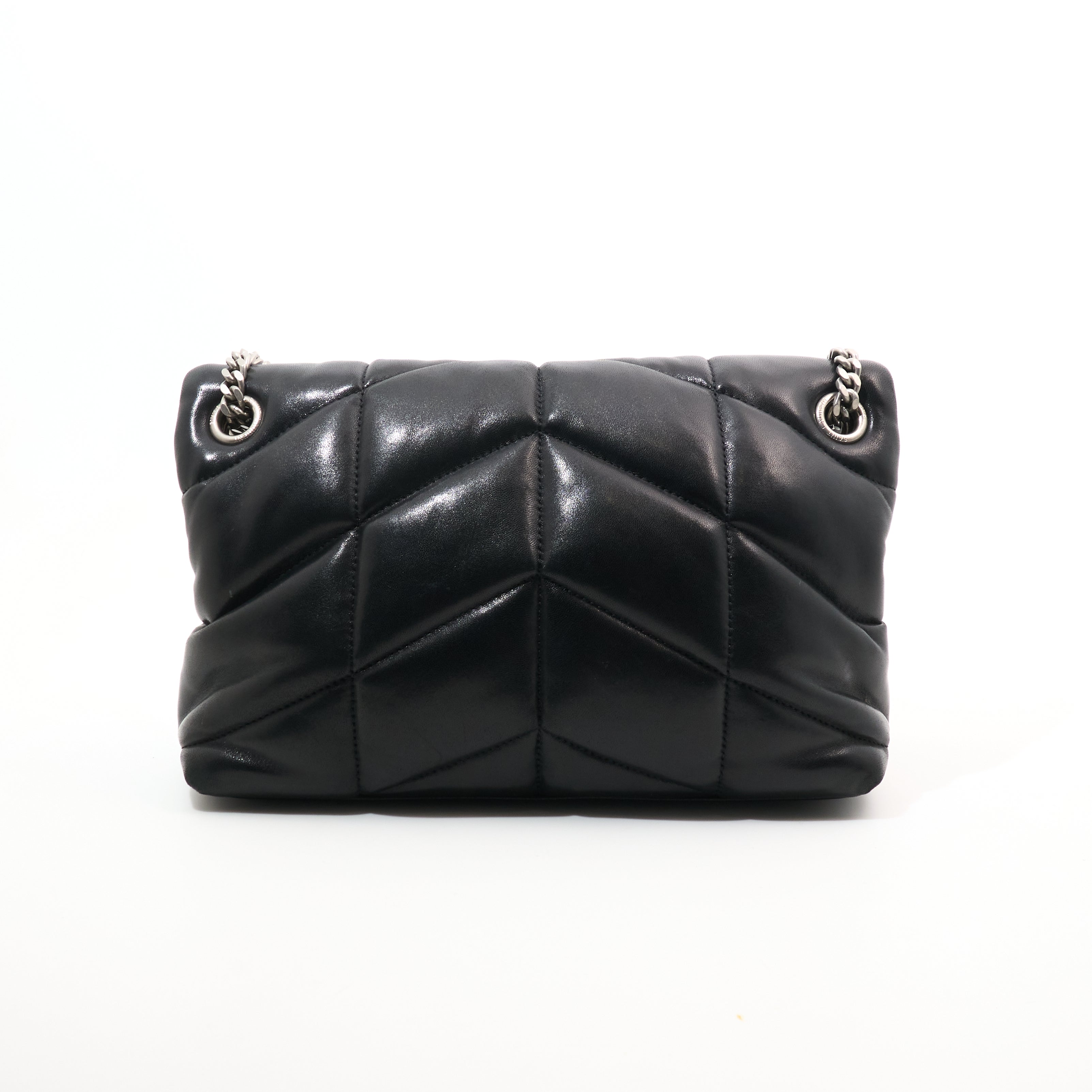 Saint Laurent Small Lou Lou Puffer Black Bag