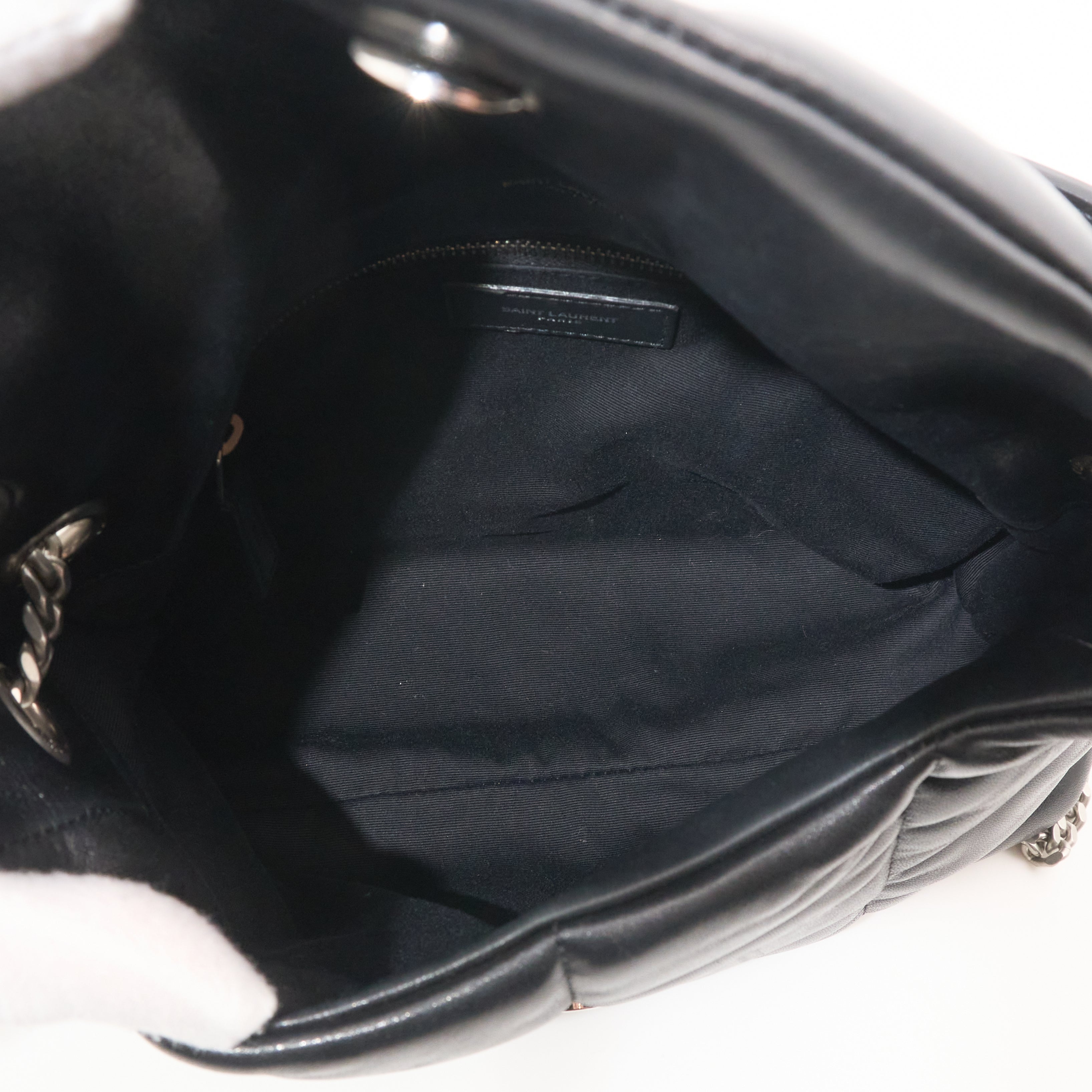 Saint Laurent Small Lou Lou Puffer Black Bag