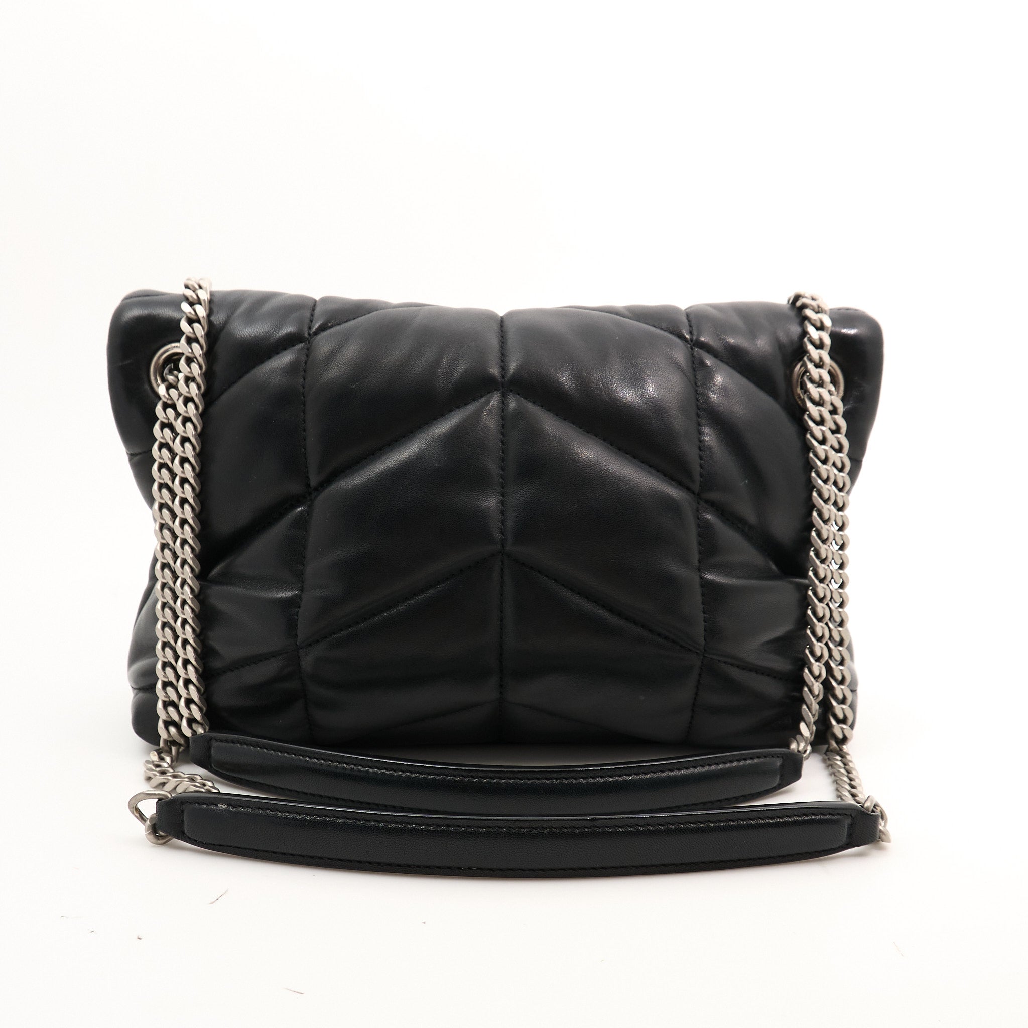 Saint Laurent Small Puffer Black Bag