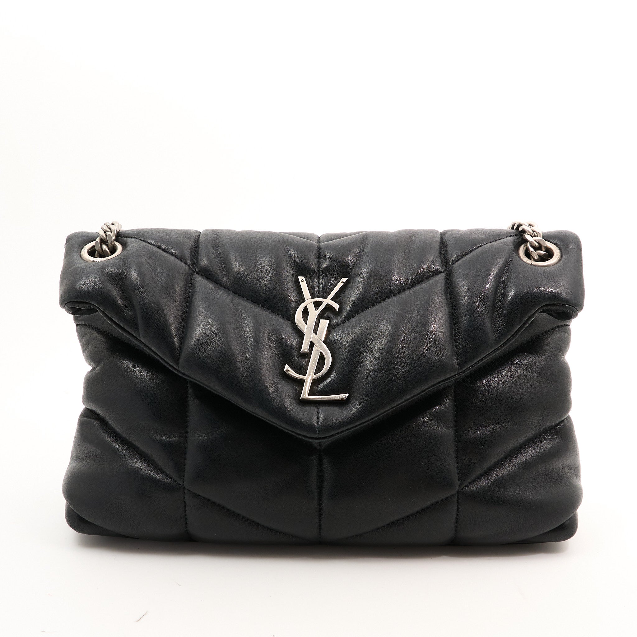 Saint Laurent Small Puffer Black Bag