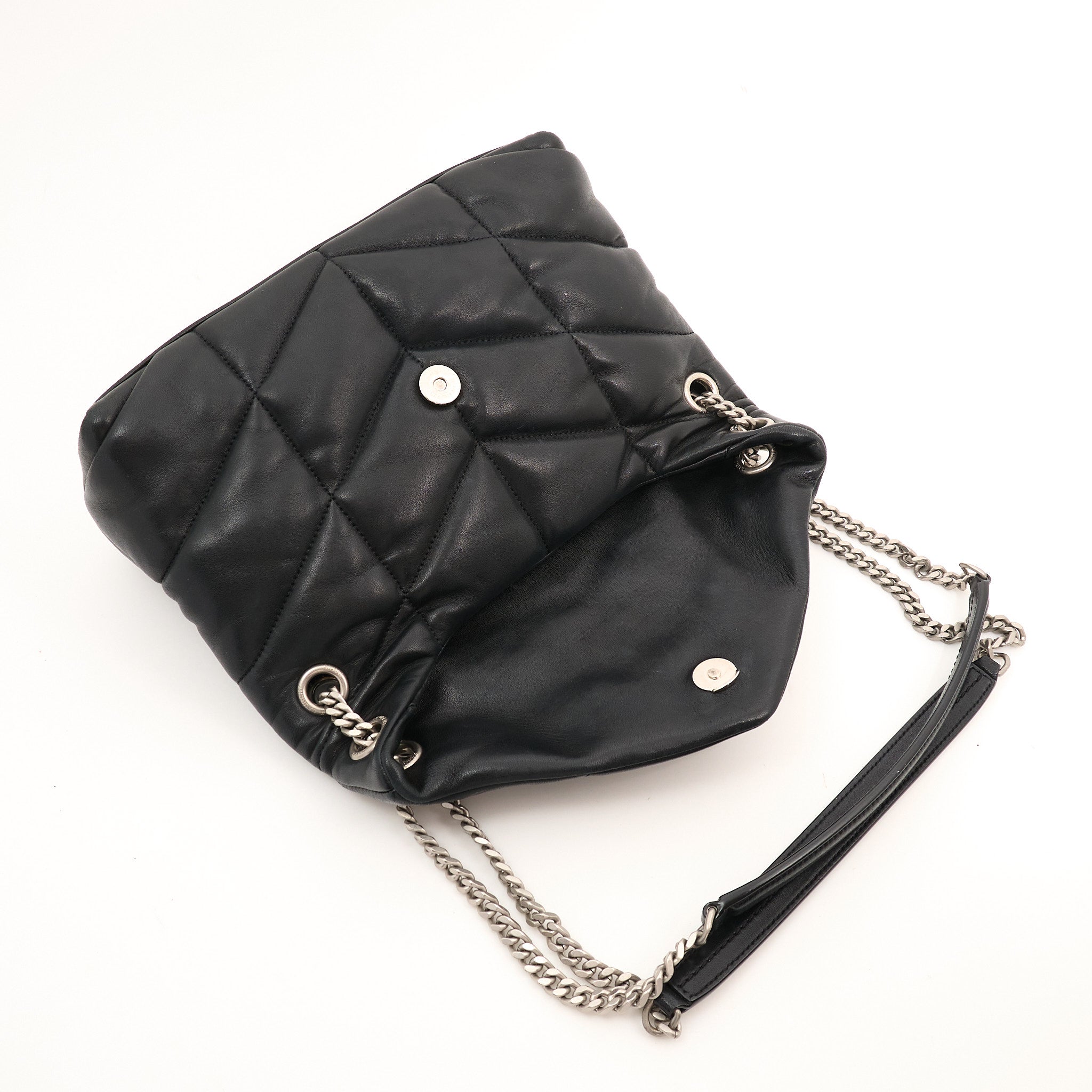 Saint Laurent Small Puffer Black Bag