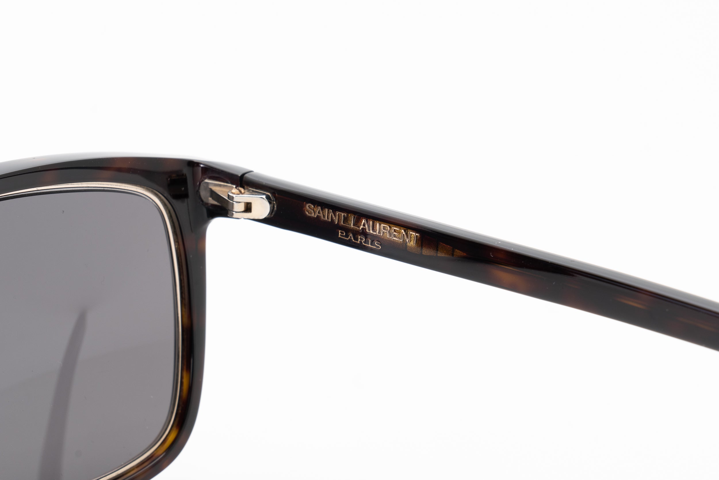 Saint Laurent Tortoise Rectangle Sunglasses