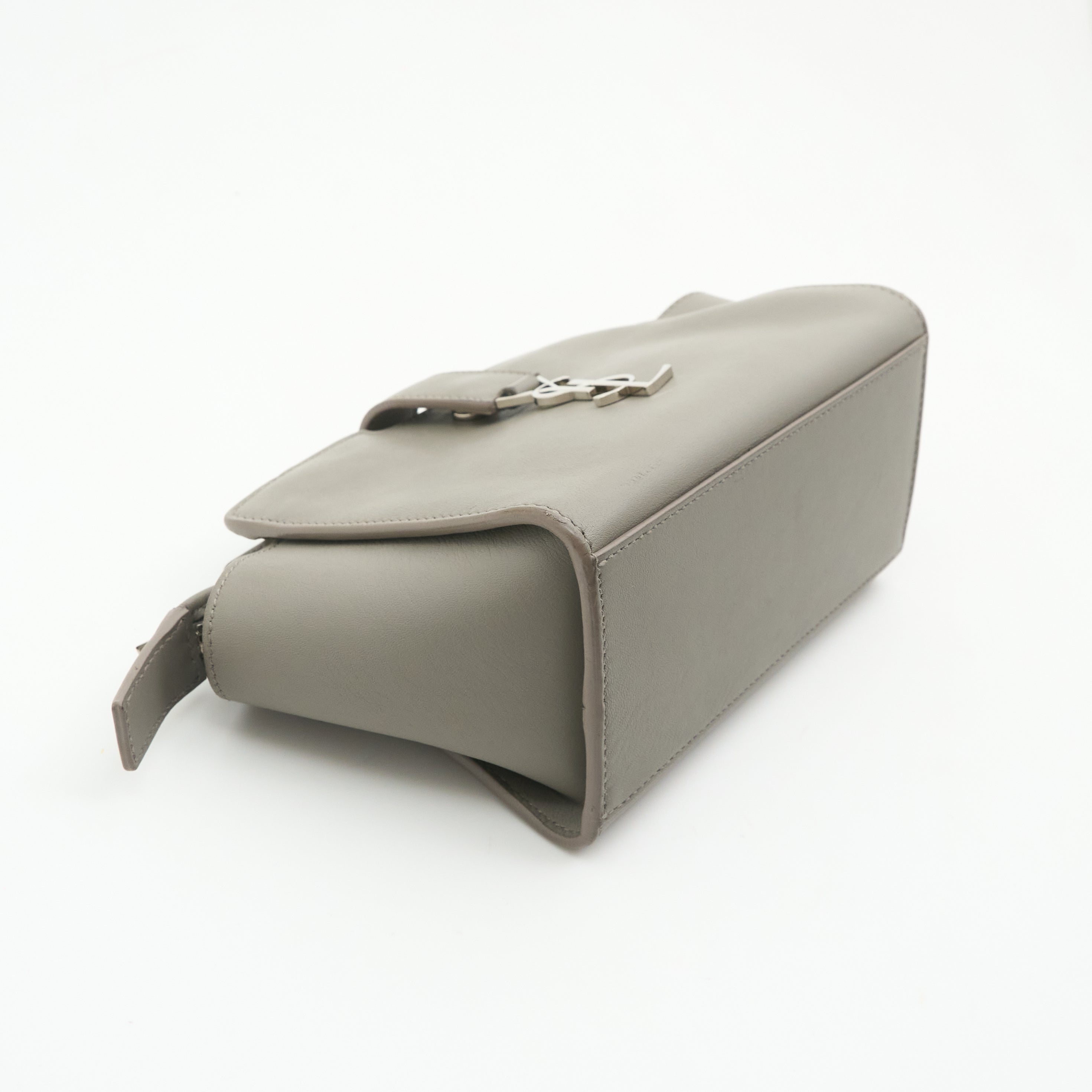 Saint Laurent Toy Cabas Bag In Grey Leather