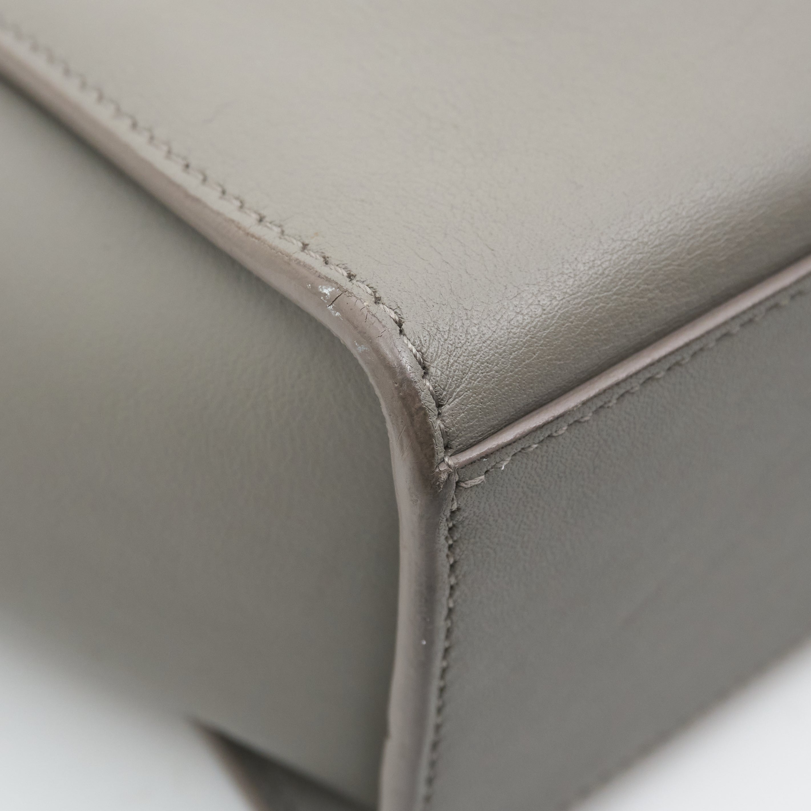 Saint Laurent Toy Cabas Bag In Grey Leather