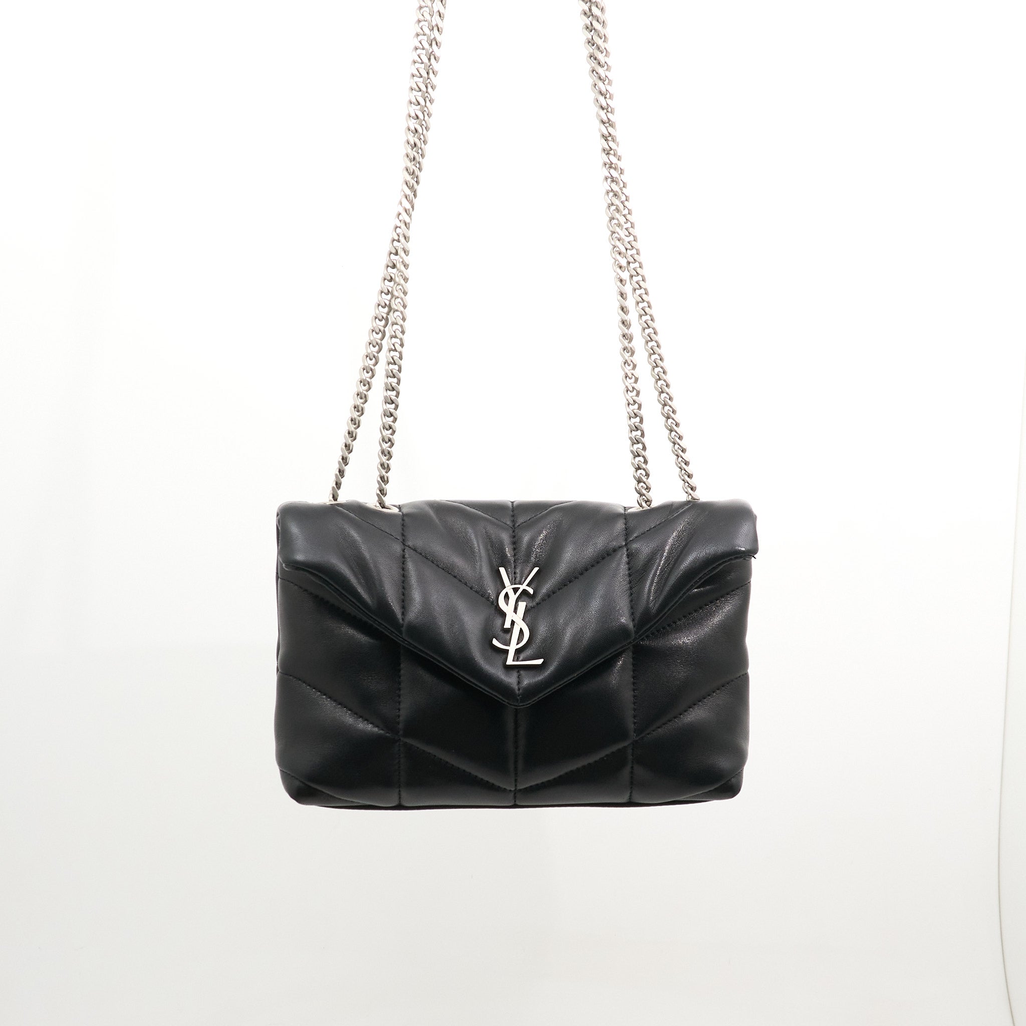 Saint Laurent Toy Puffer Black Bag