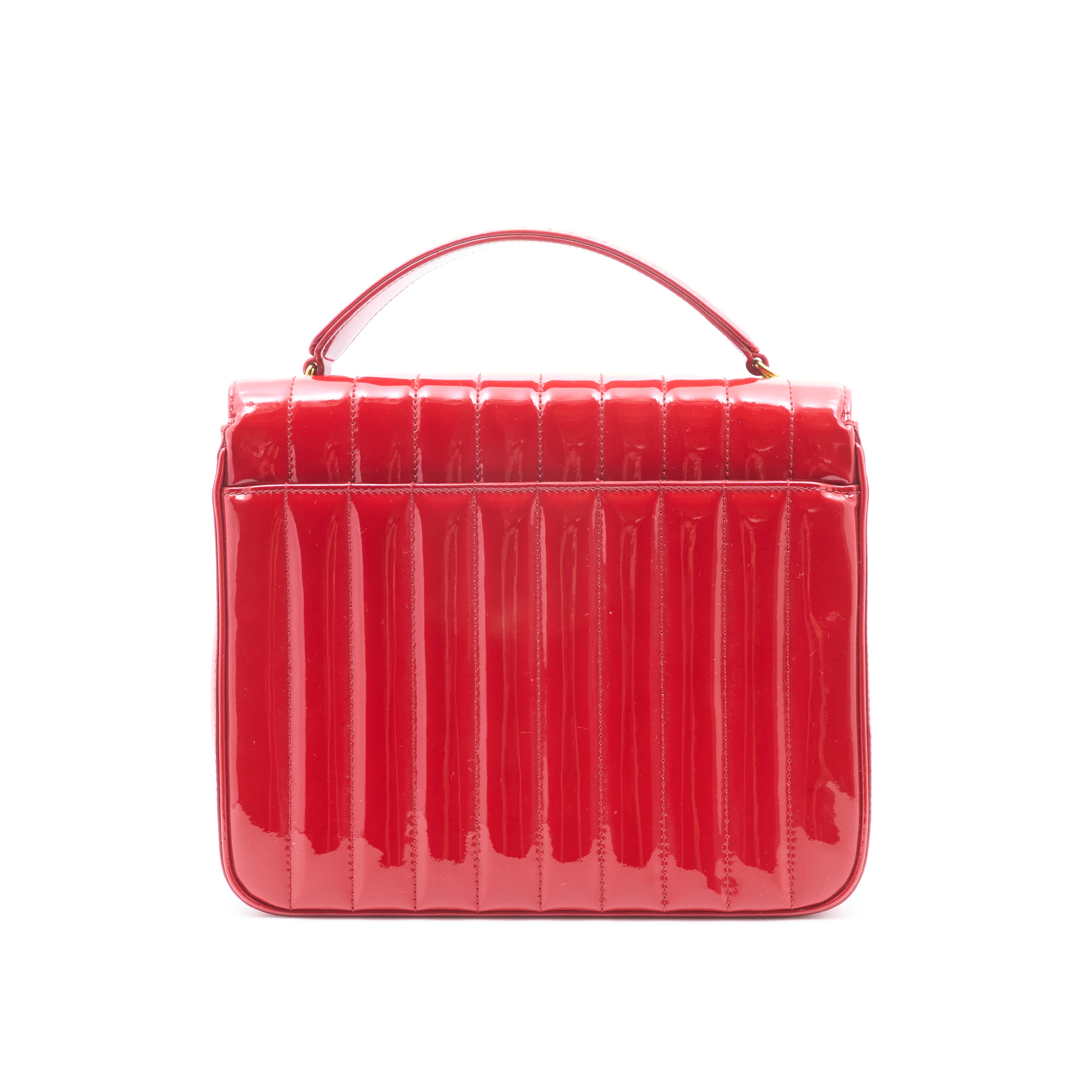 Saint Laurent Vicky Red Patent Leather Bag