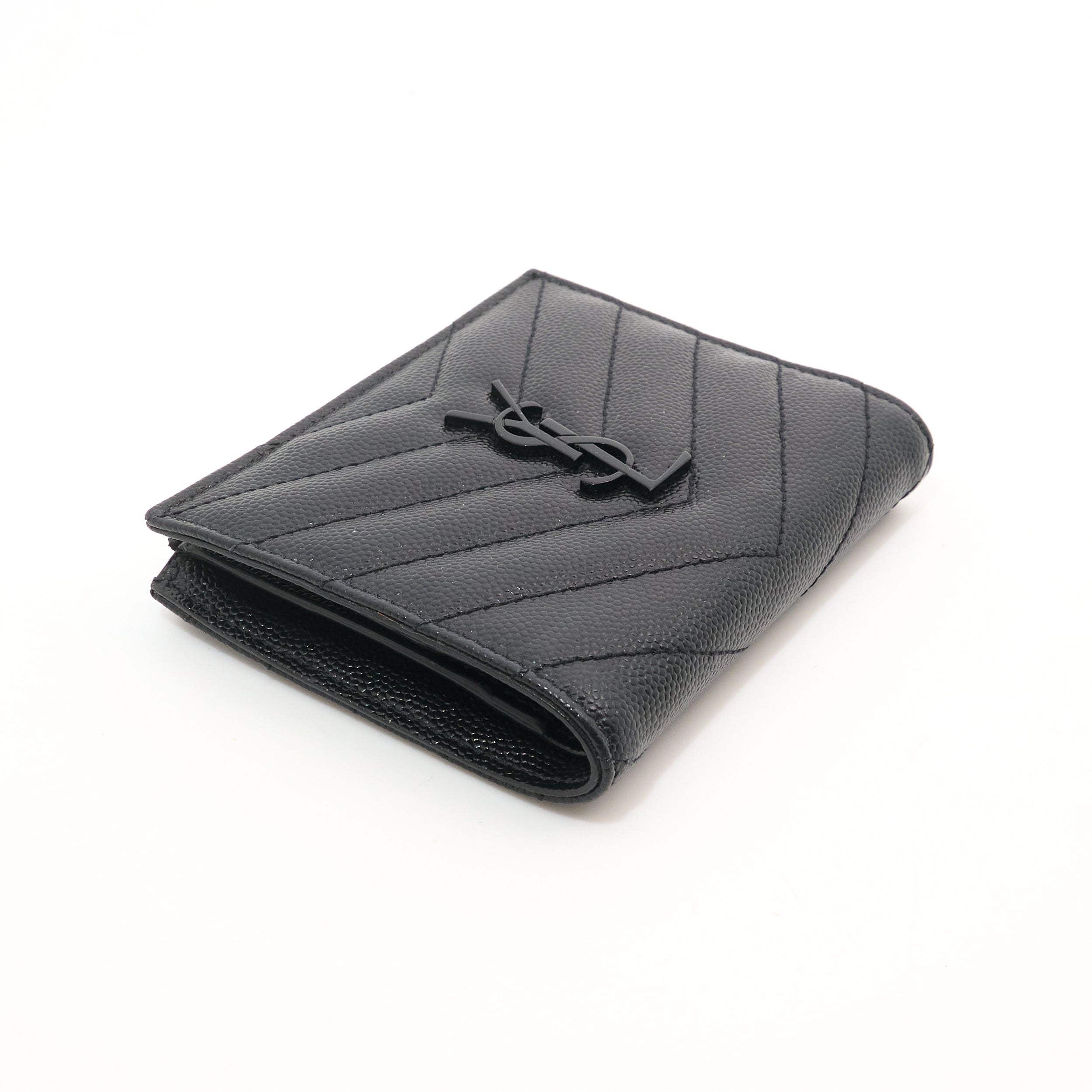 Saint Laurent Black Bi-Fold Wallet