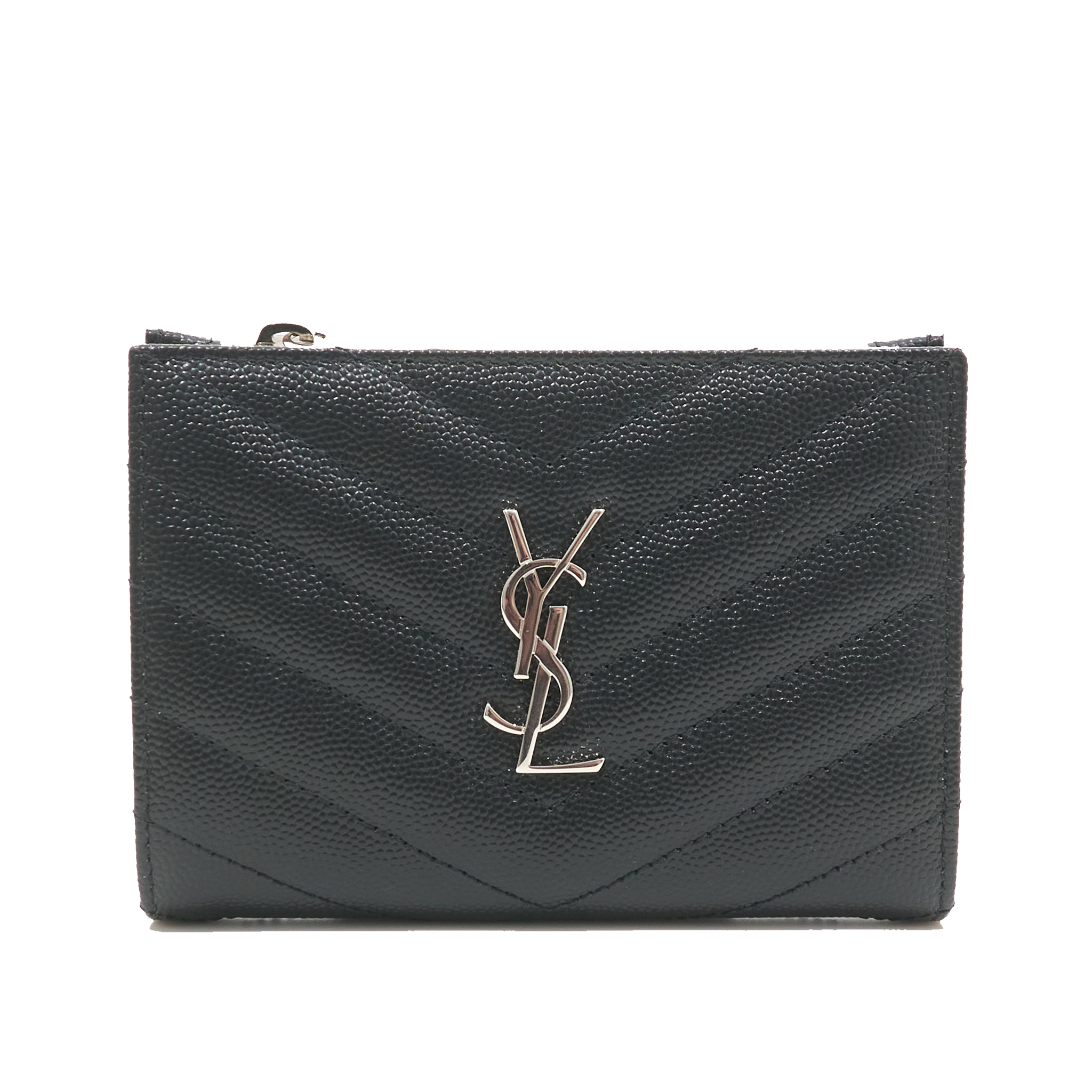 Saint Laurent Cassandre Black Wallet