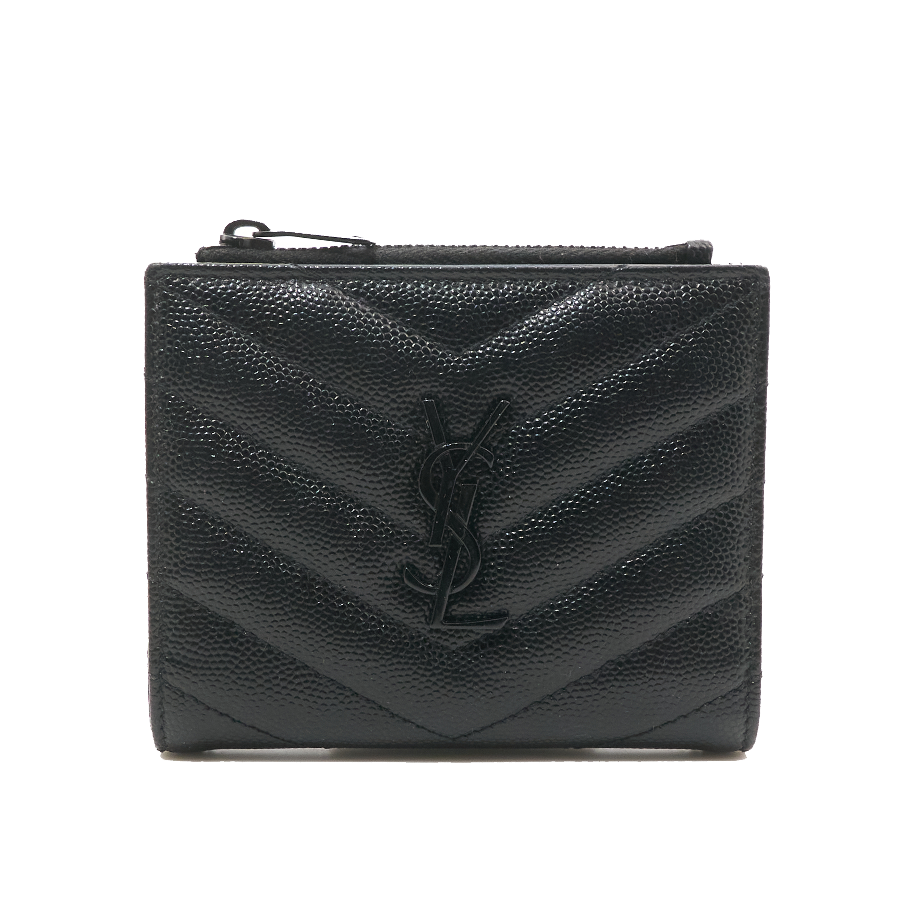 Saint Laurent Black Bi-Fold Wallet