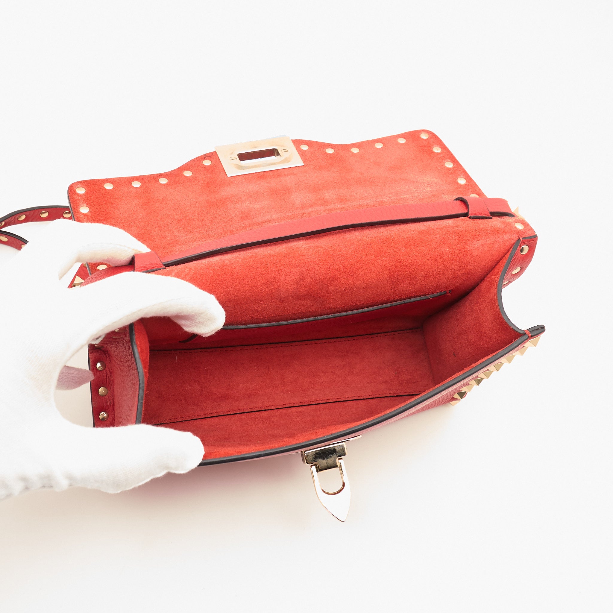 Valentino Garavani Rockstud Crossbody Leather Bag