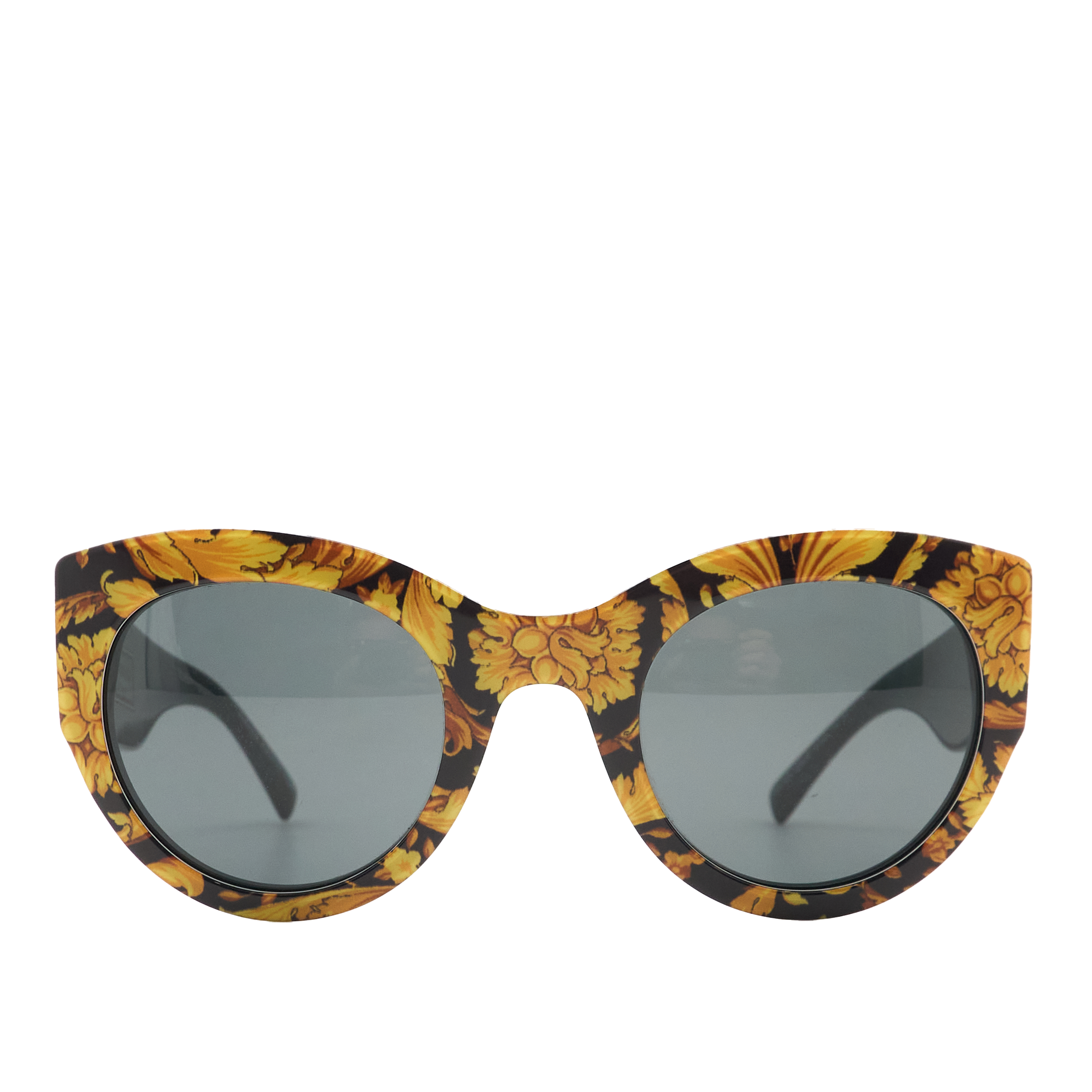 Versace Baroque Yellow Black Sunglasses