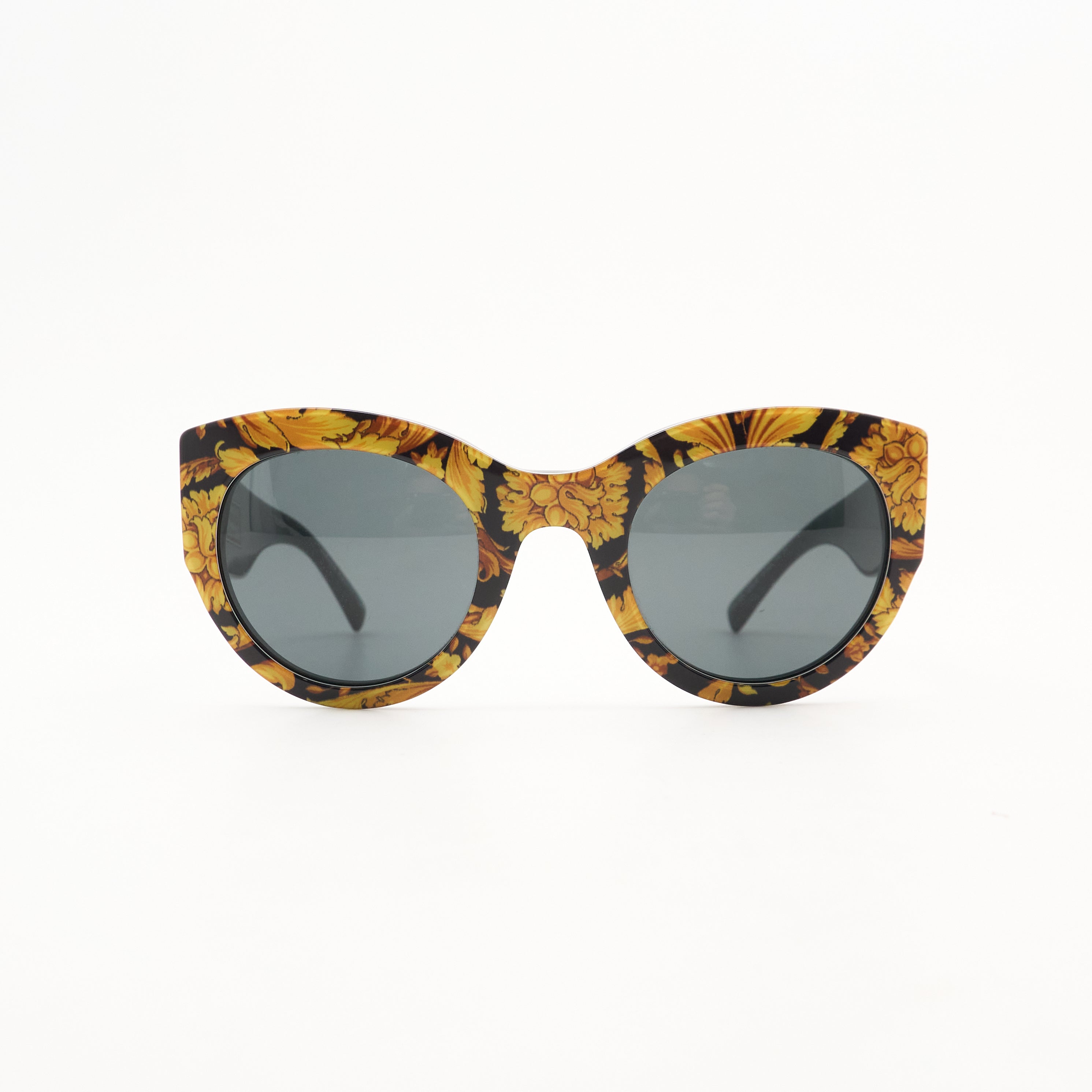 Versace Baroque Yellow Black Sunglasses