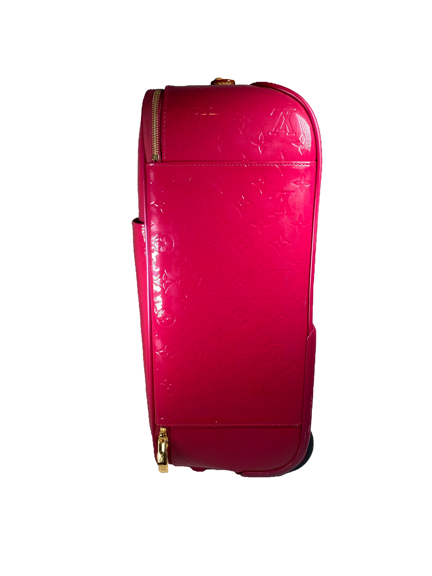 Louis Vuitton Patent Leather Pegase Luggage Vernis 45 in Red GHW